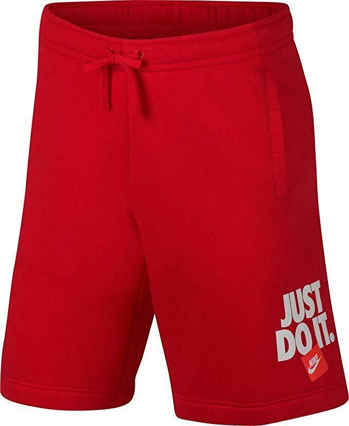 Nike just do it pantaloncini felpati uomo rosso ar2865657