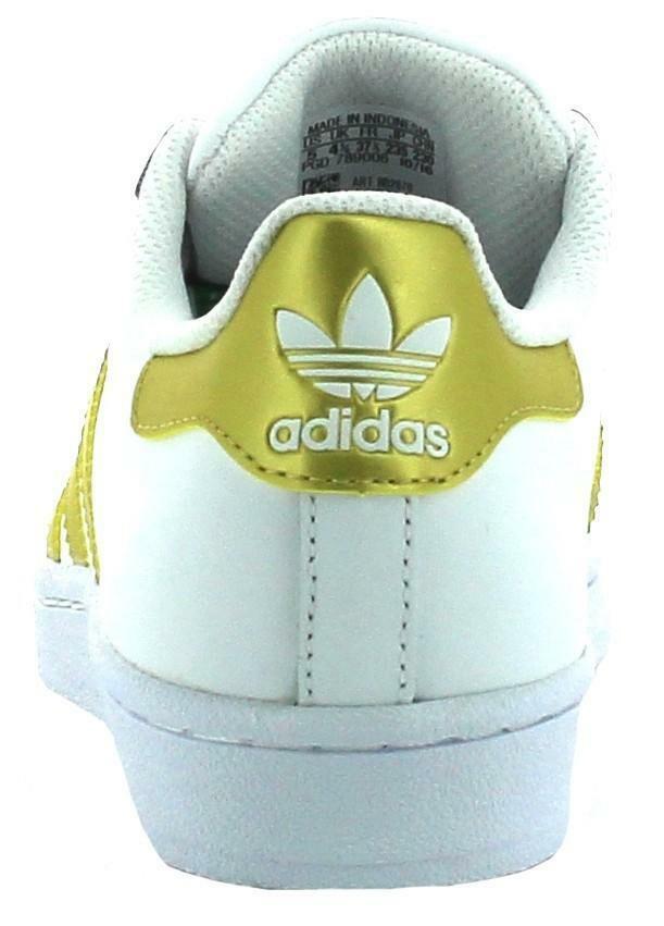 adidas adidas bb2870 superstar scarpe sportive bianche oro