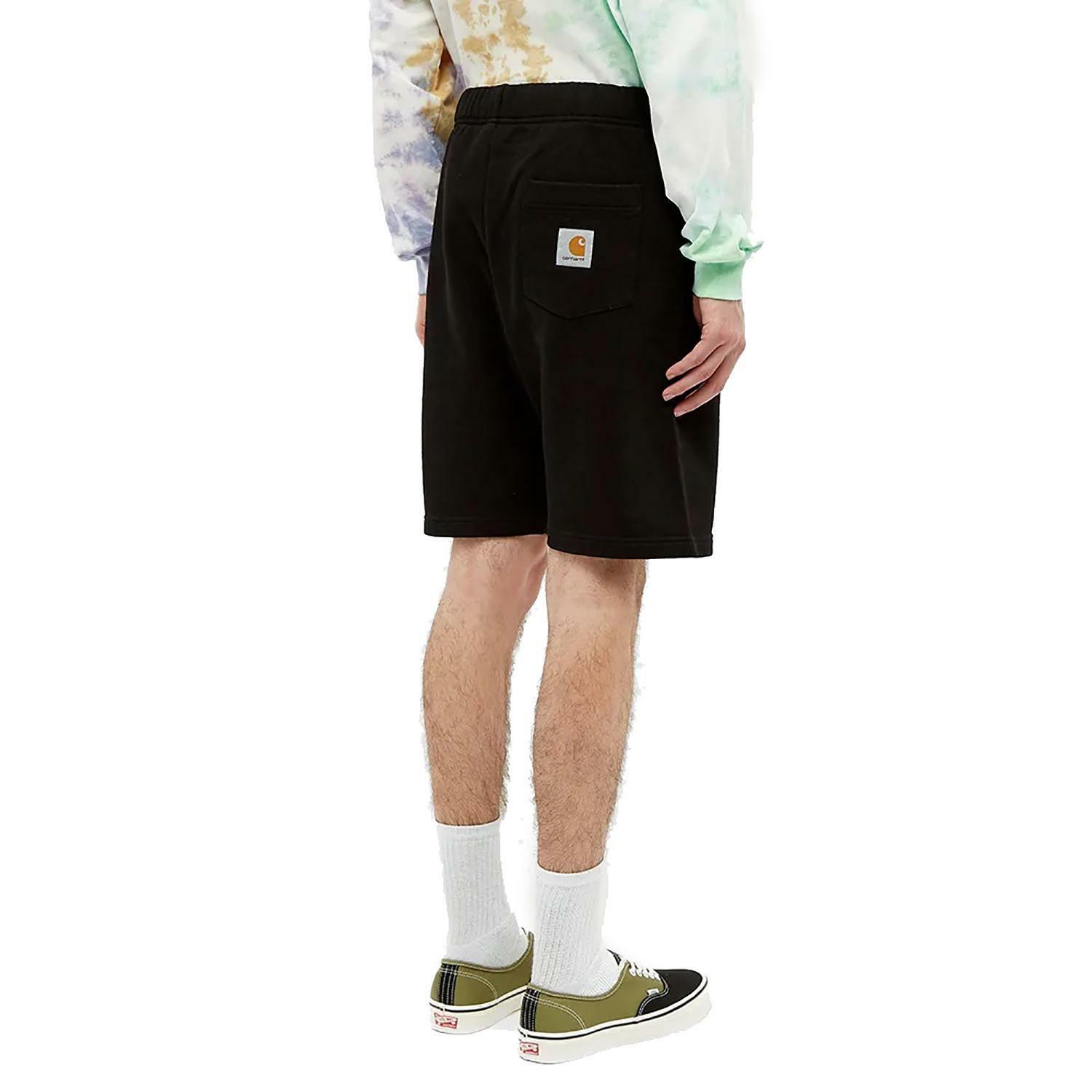 Carhartt pocket sweat short pantaloncini uomo neri i02769811