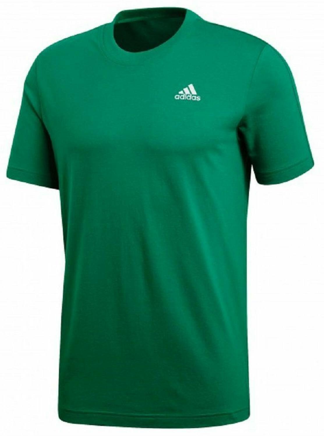adidas adidas ess base tee t-shirt uomo verde cw3805