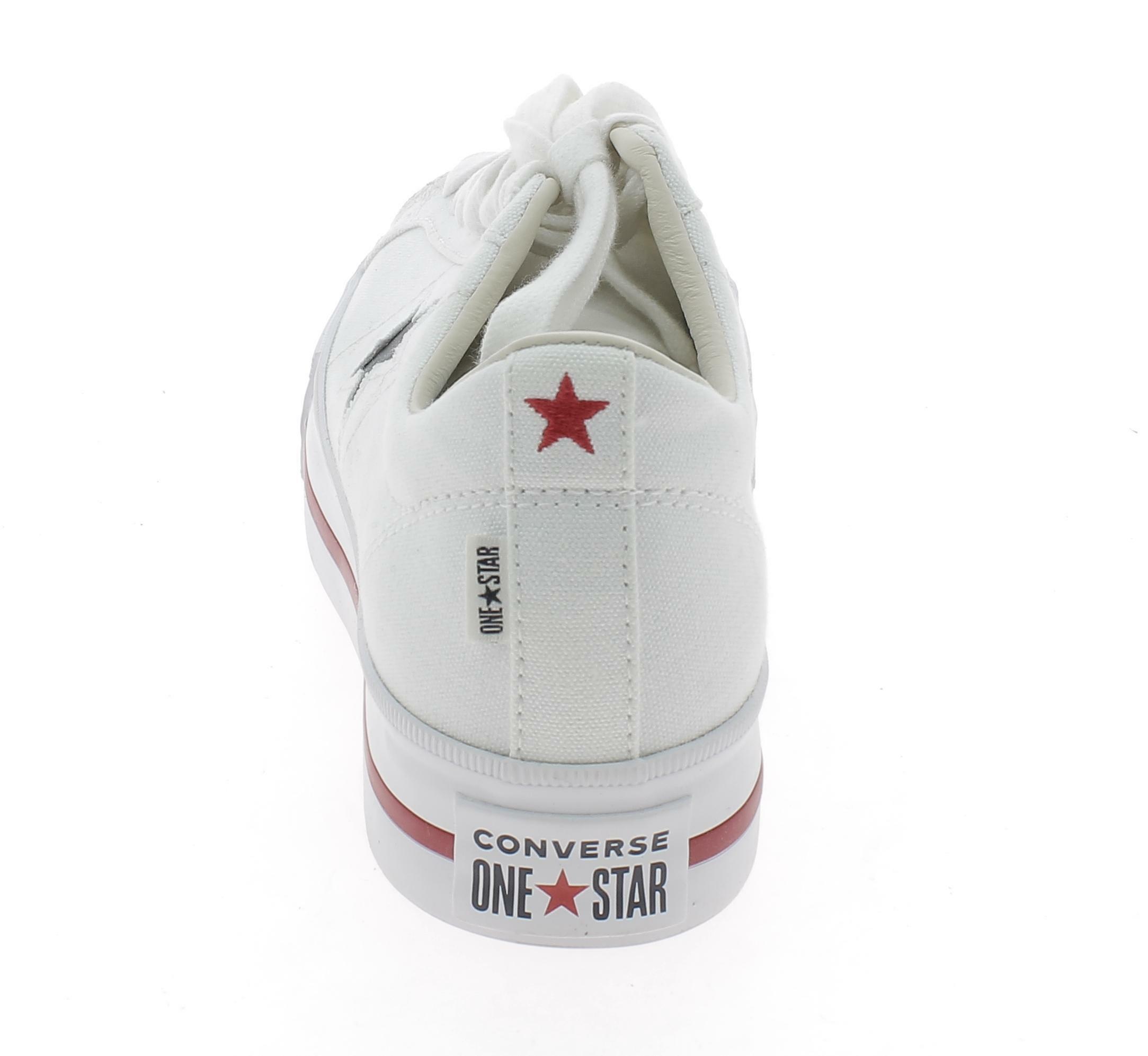 converse one star platform bianche