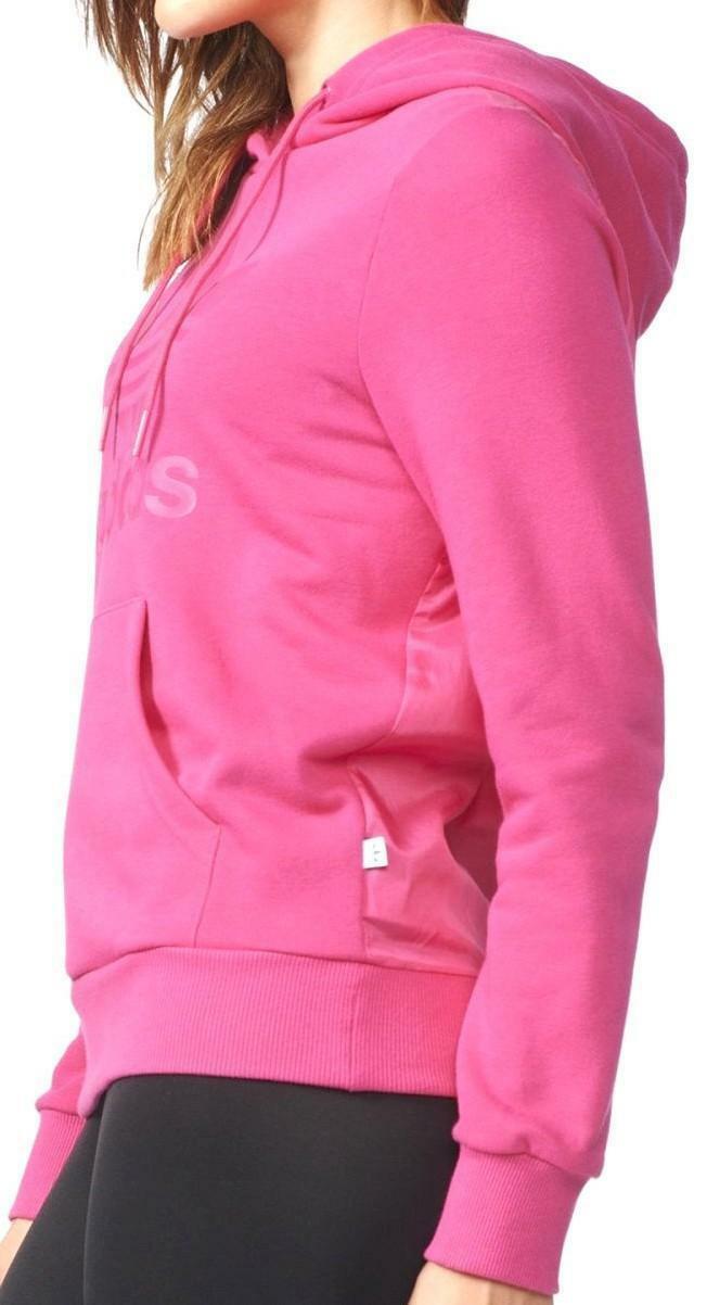 Adidas trefoil logo hoodie felpa donna fuxia