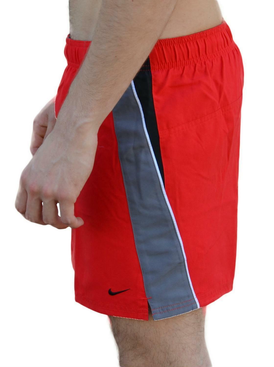 nike nike 4'' volley short costume uomo rosso ness8515614