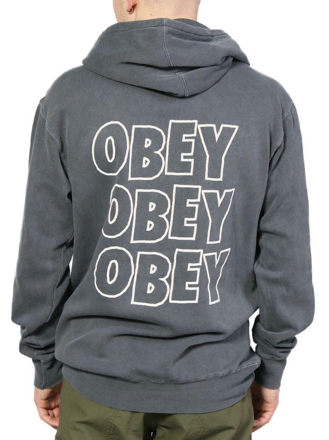 felpa grigia obey