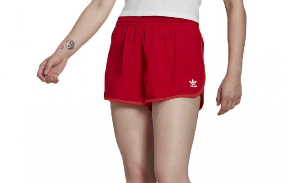 ADIDAS ΓΥΝΑΙΚΕΙΟ ΑΘΛΗΤΙΚΟ ΣΟΡΤΣ ΚΟΚΚΙΝΟ ADICOLOR CLASSICS 3-STRIPES SHORTS  GN2886