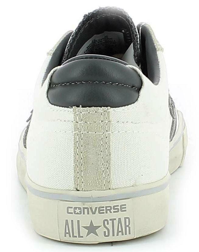 converse converse pro leather vulc distressed scarpe tela bianche