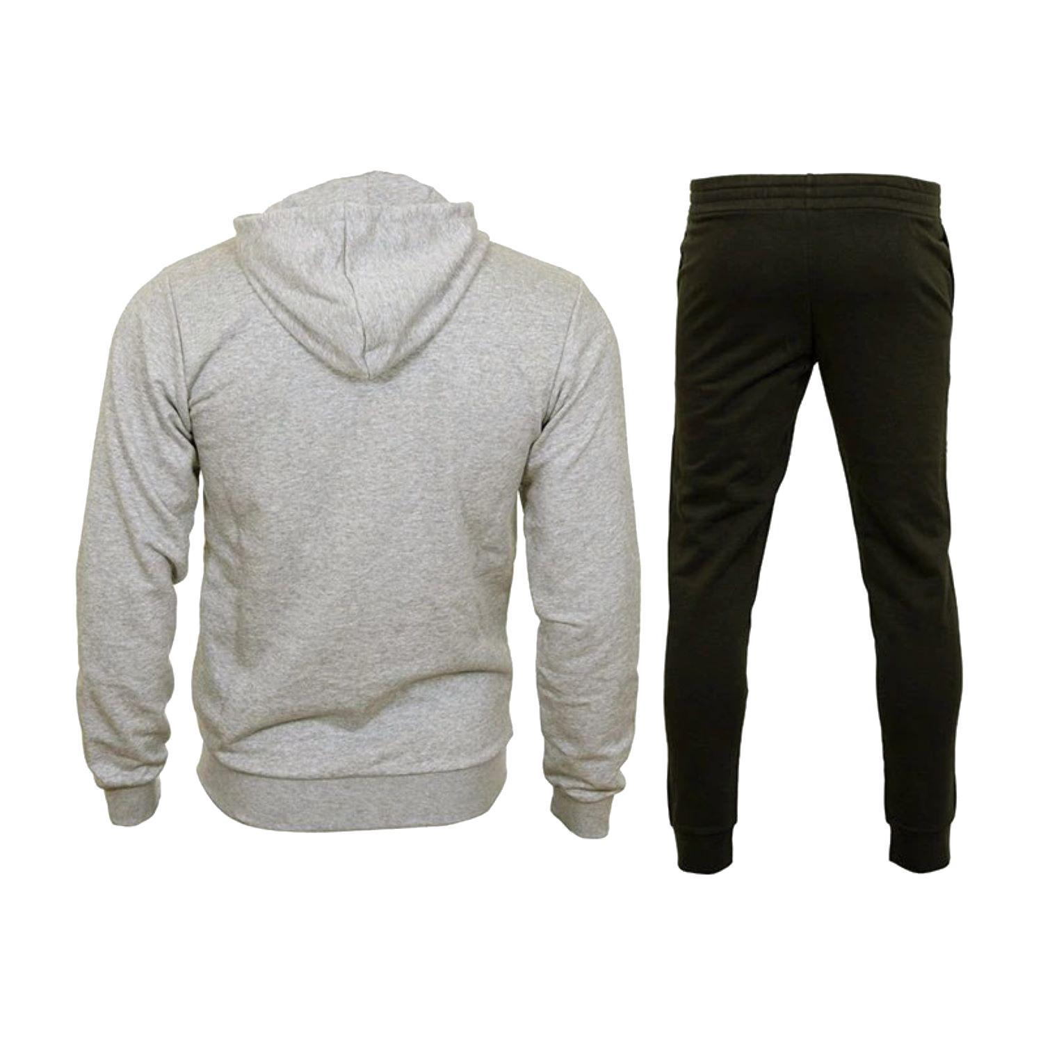 Adidas tuta adidas bl ft gk9653 uomo grigia e nera