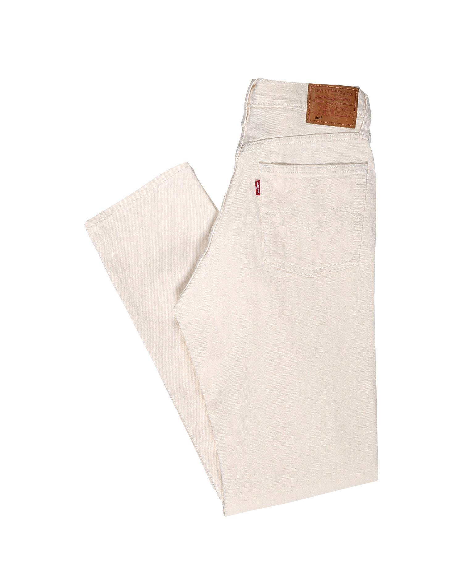 Levi's pantaloni levi's 501 original cropped 362000228 donna bianchi