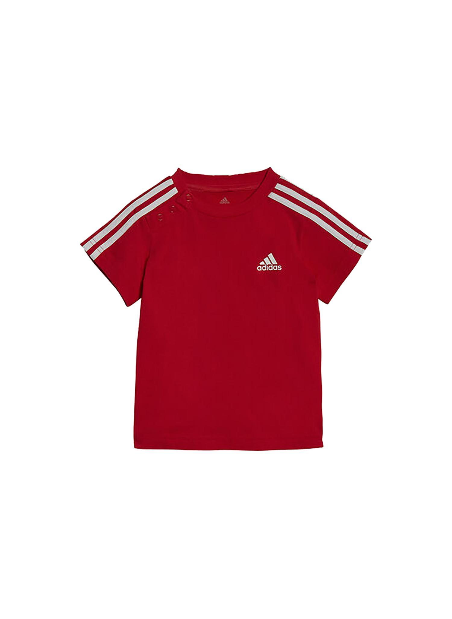 Adidas tuta adidas 3s sport set hf1905 bambino rossa e blu