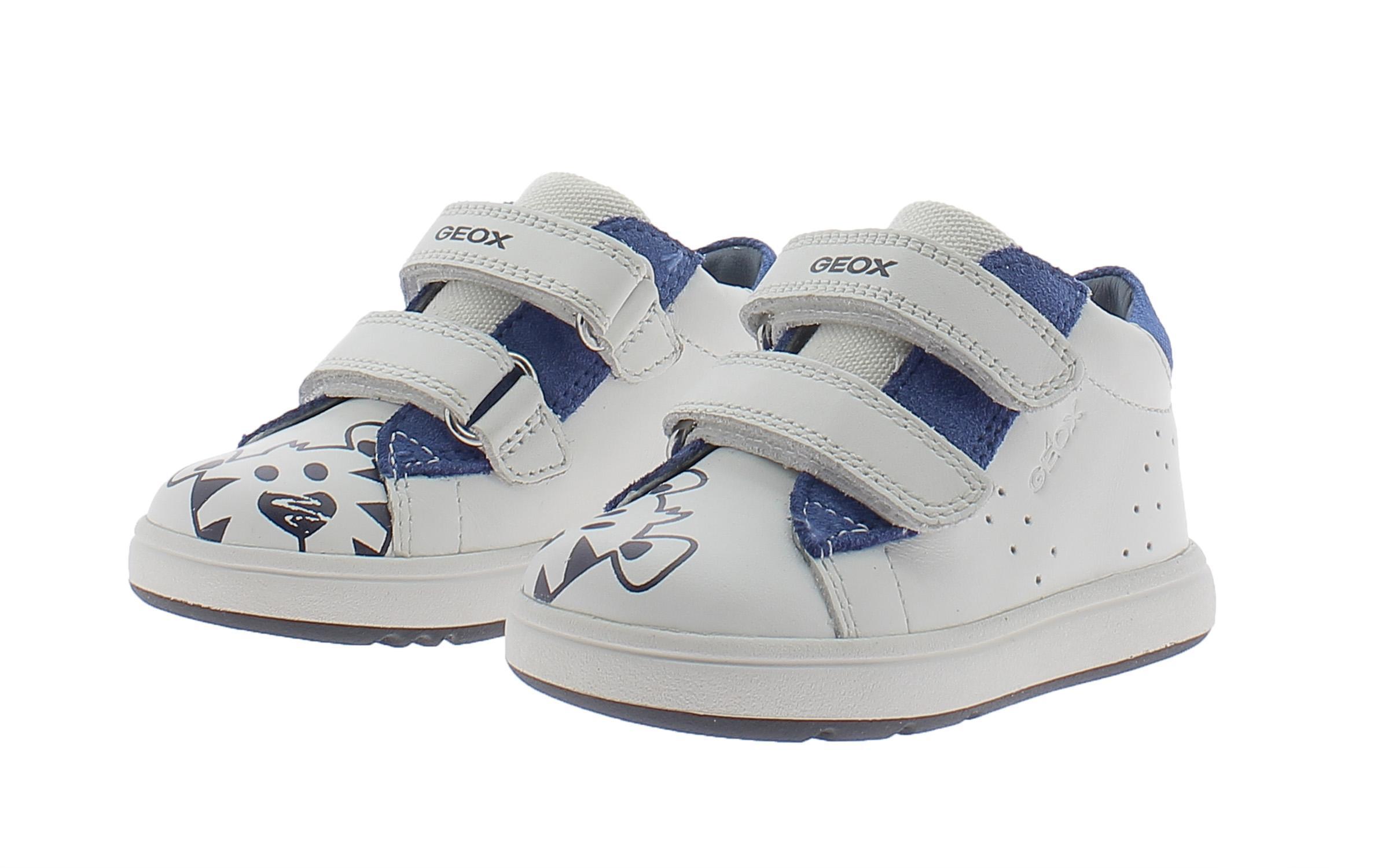 Scarpe sportive geox b biglia b b044dd08522c0556 bambino bianche
