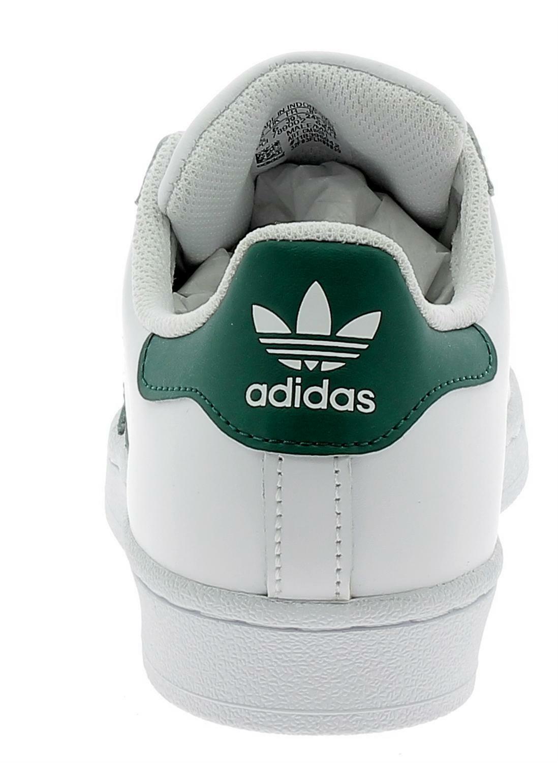 adidas adidas superstar scarpe sportive pelle bianche verdi