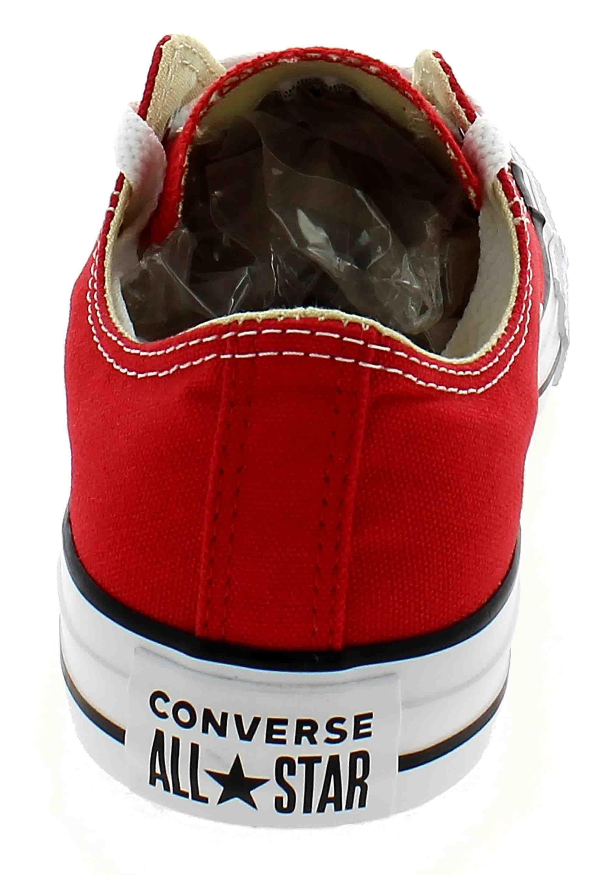 converse converse all star ox optical scarpe sportive basse rosse m9696
