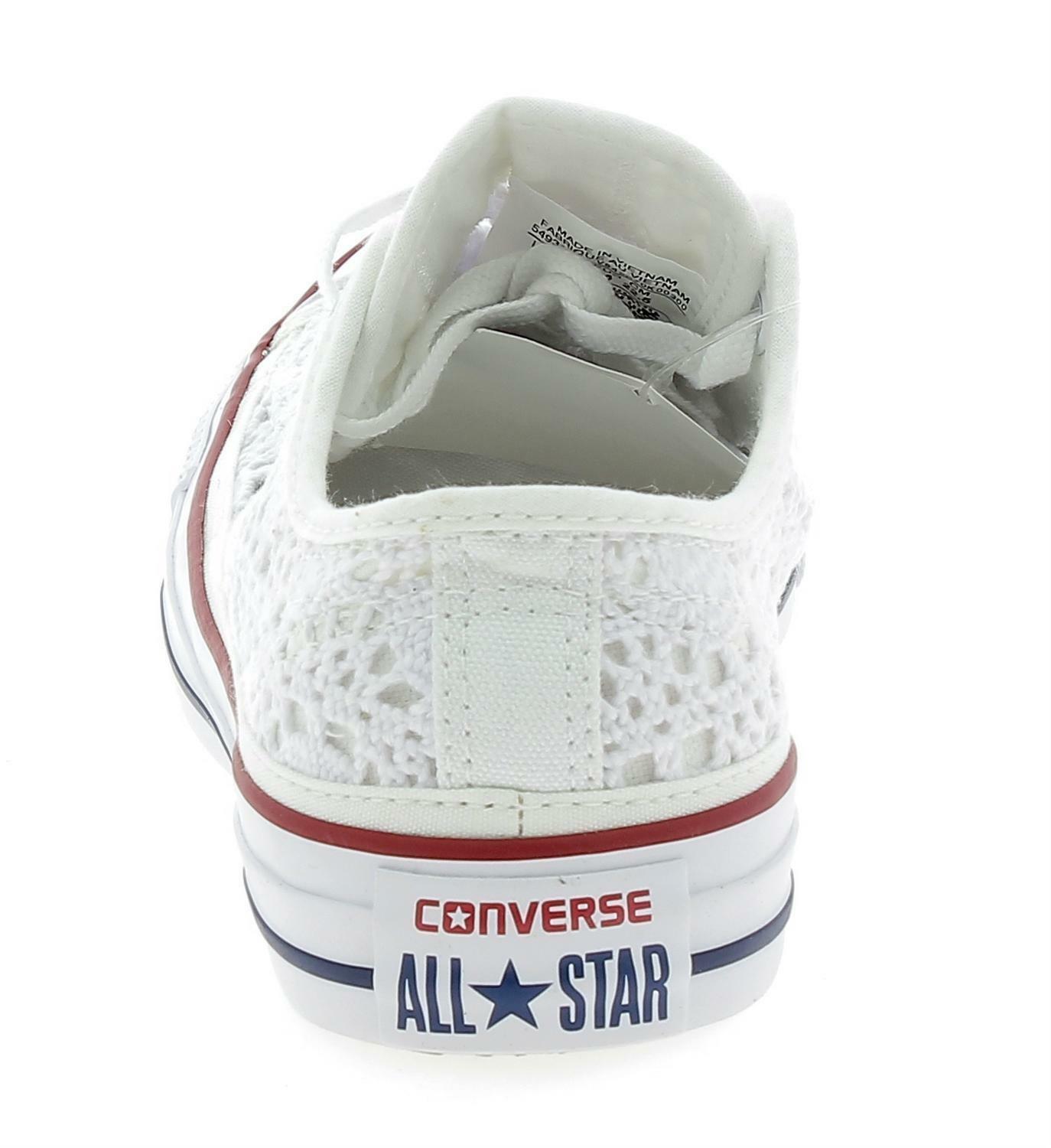converse bianche in pizzo wellness