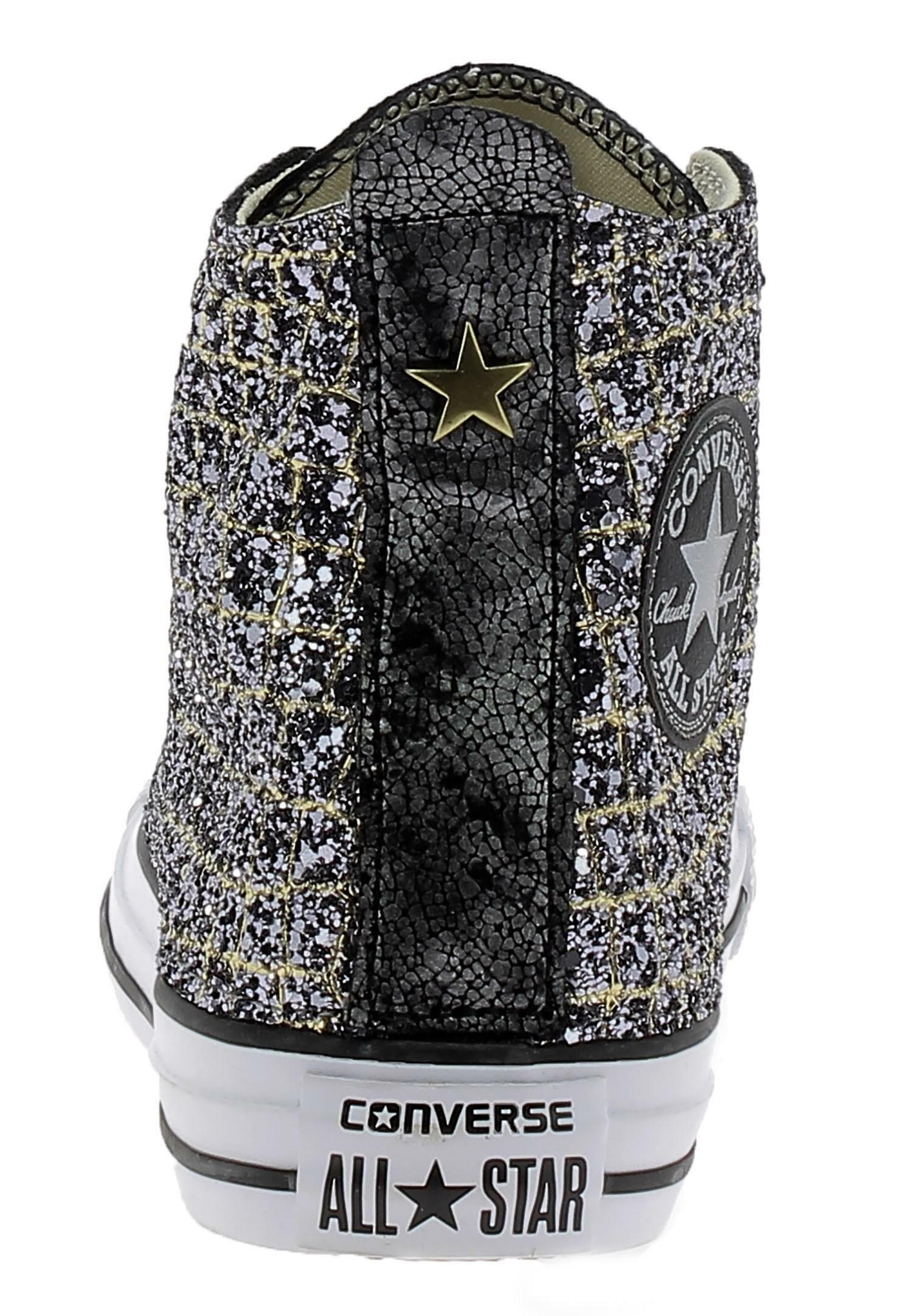 converse converse scarpe sportive limited edition grigie glitterate 162898c