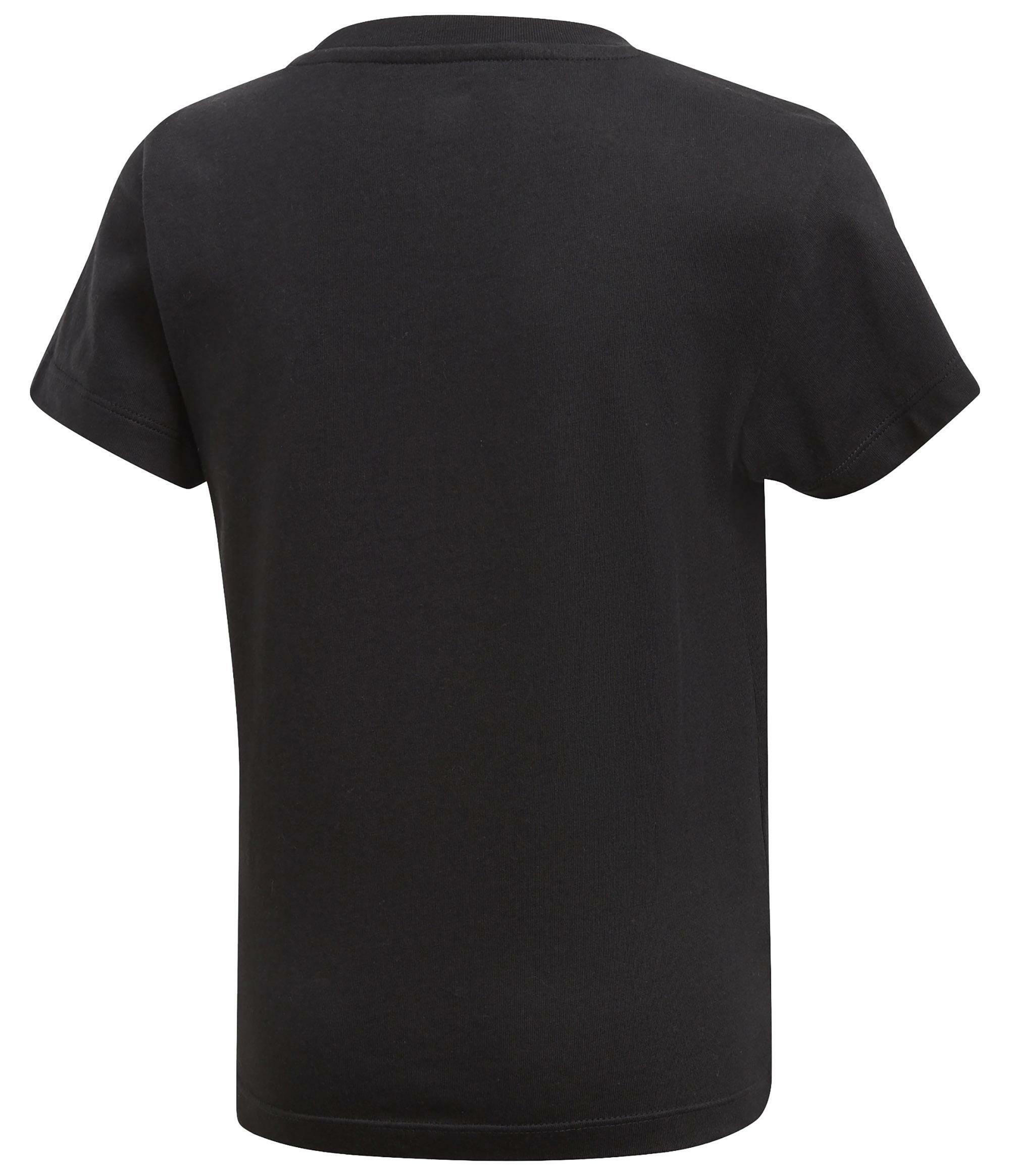 adidas adidas trefoil tee t-shirt bambino nera dv2858