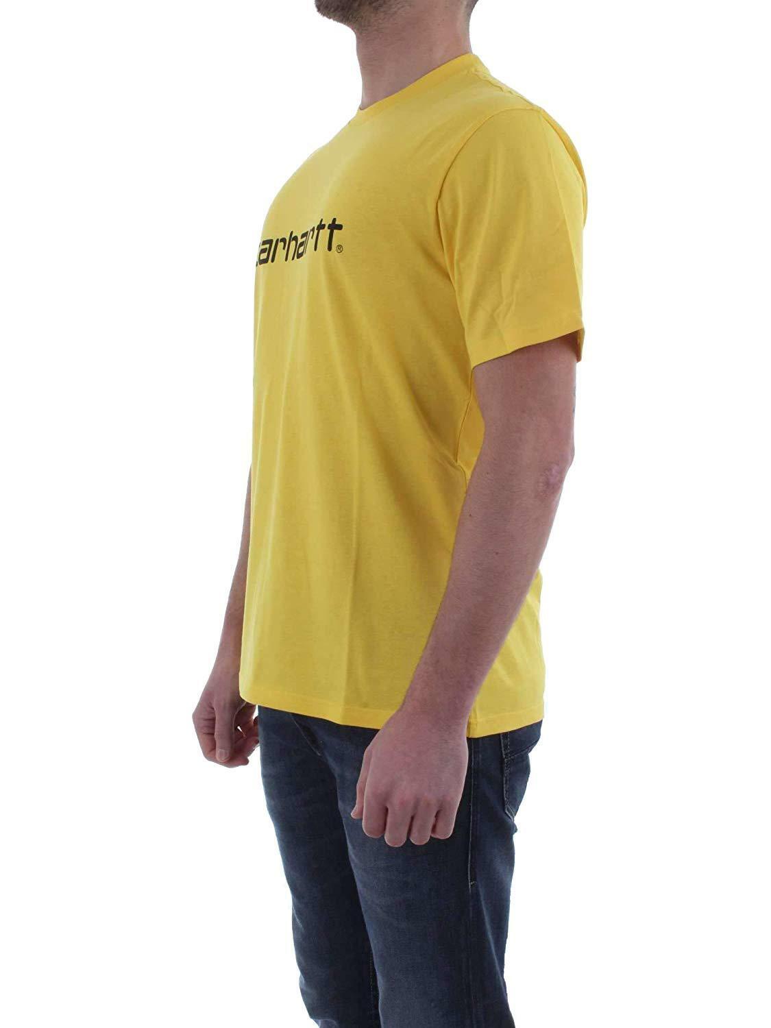 carhartt carhartt t-shirt uomo gialla i023803161