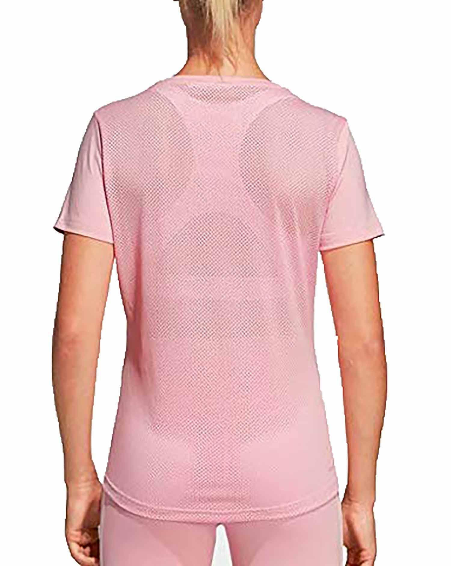 adidas adidas w d2m lo tee t-shirt donna rosa du2081