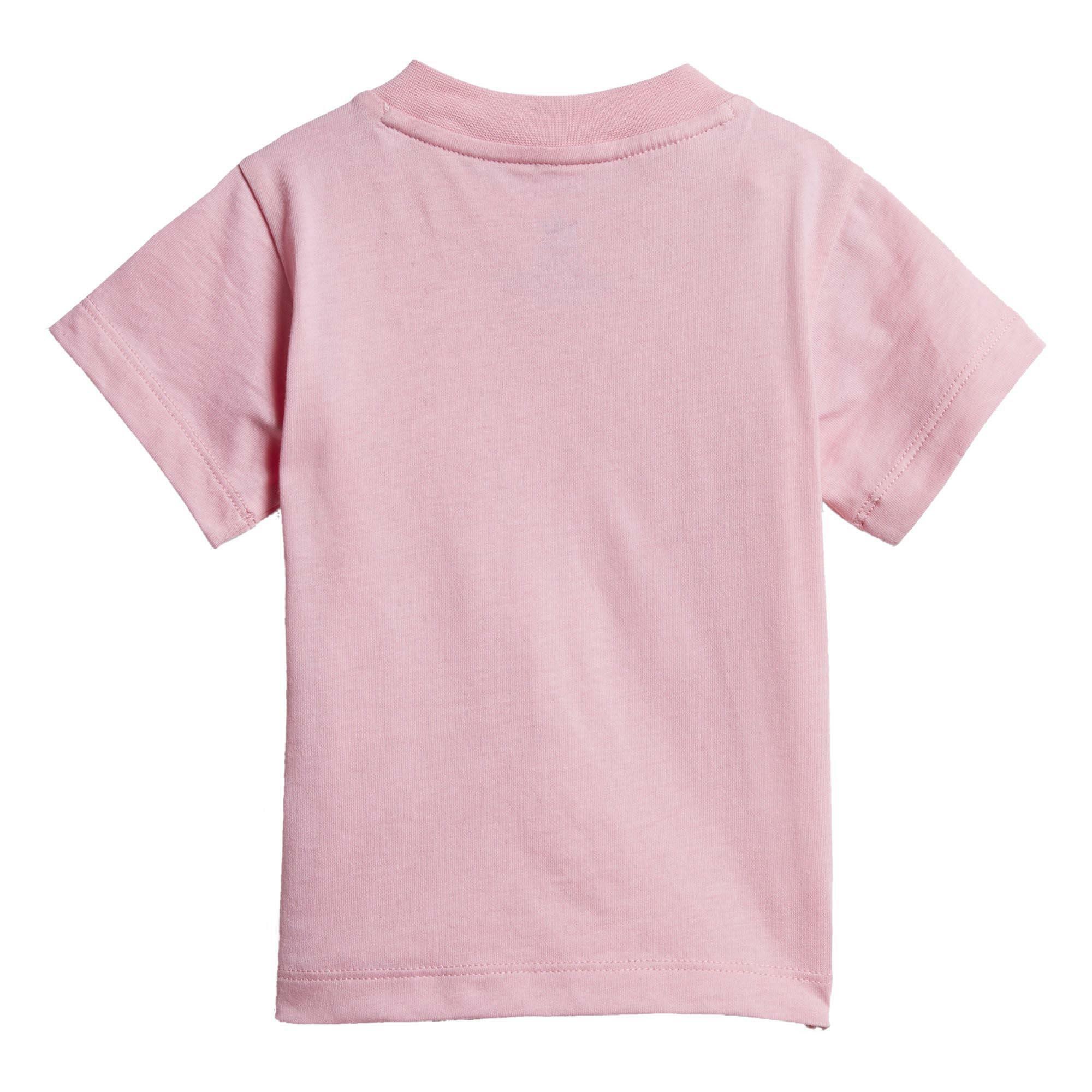 adidas adidas trefoil tee t-shirt bambina rosa dv2831