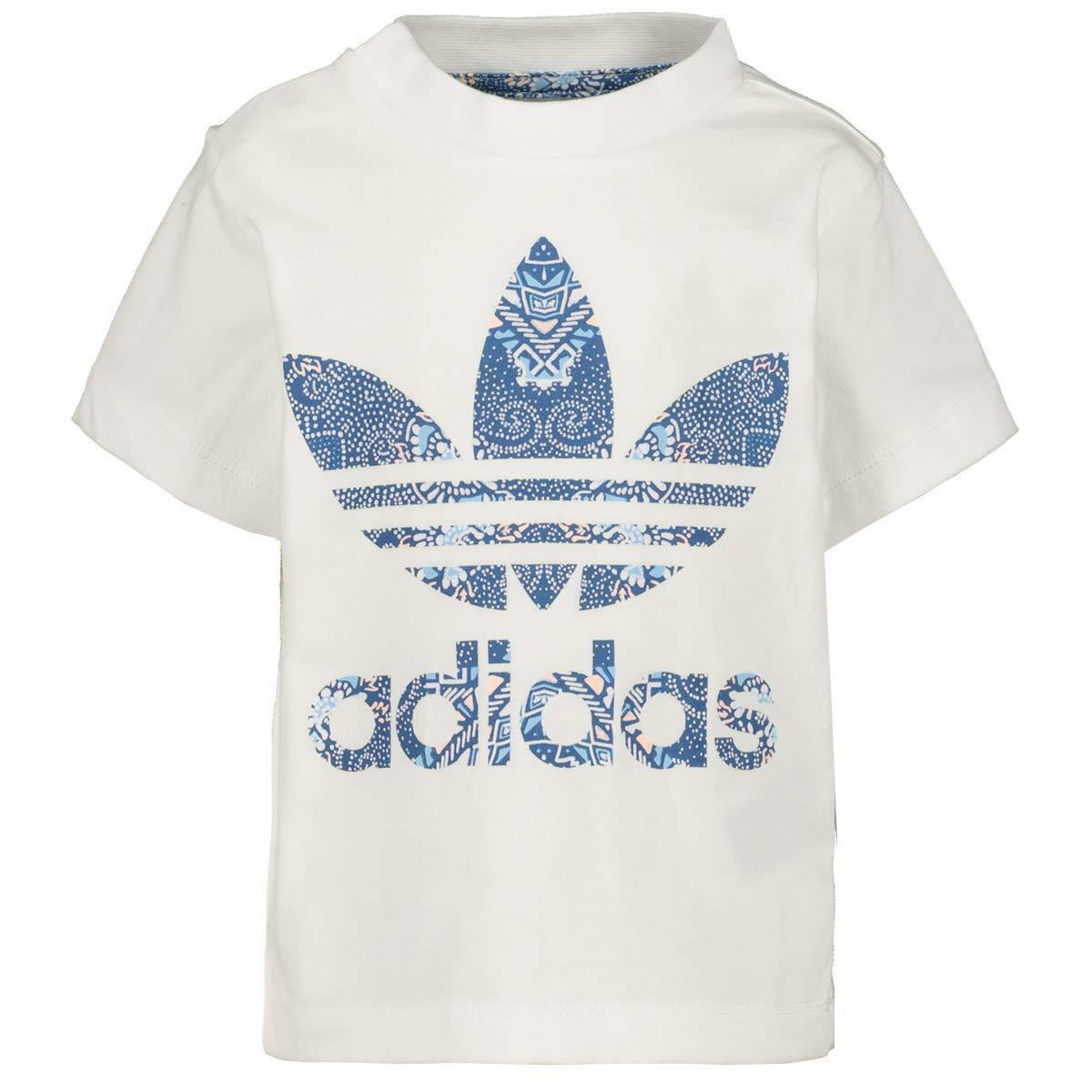 adidas adidas cc trefoil t-shirt bambina bianca dv2328