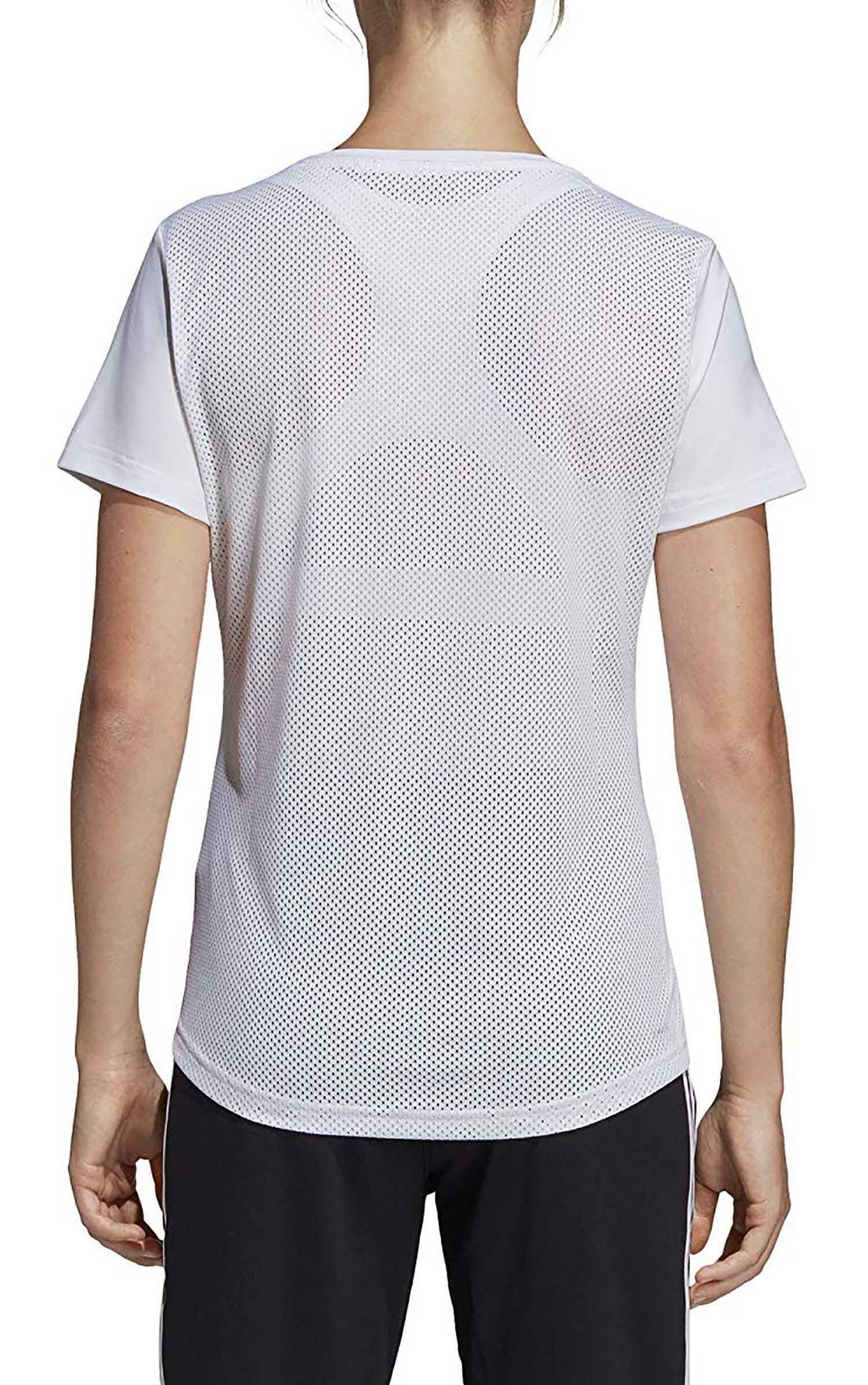 adidas adidas w d2m lo tee t-shirt donna bianca du2080