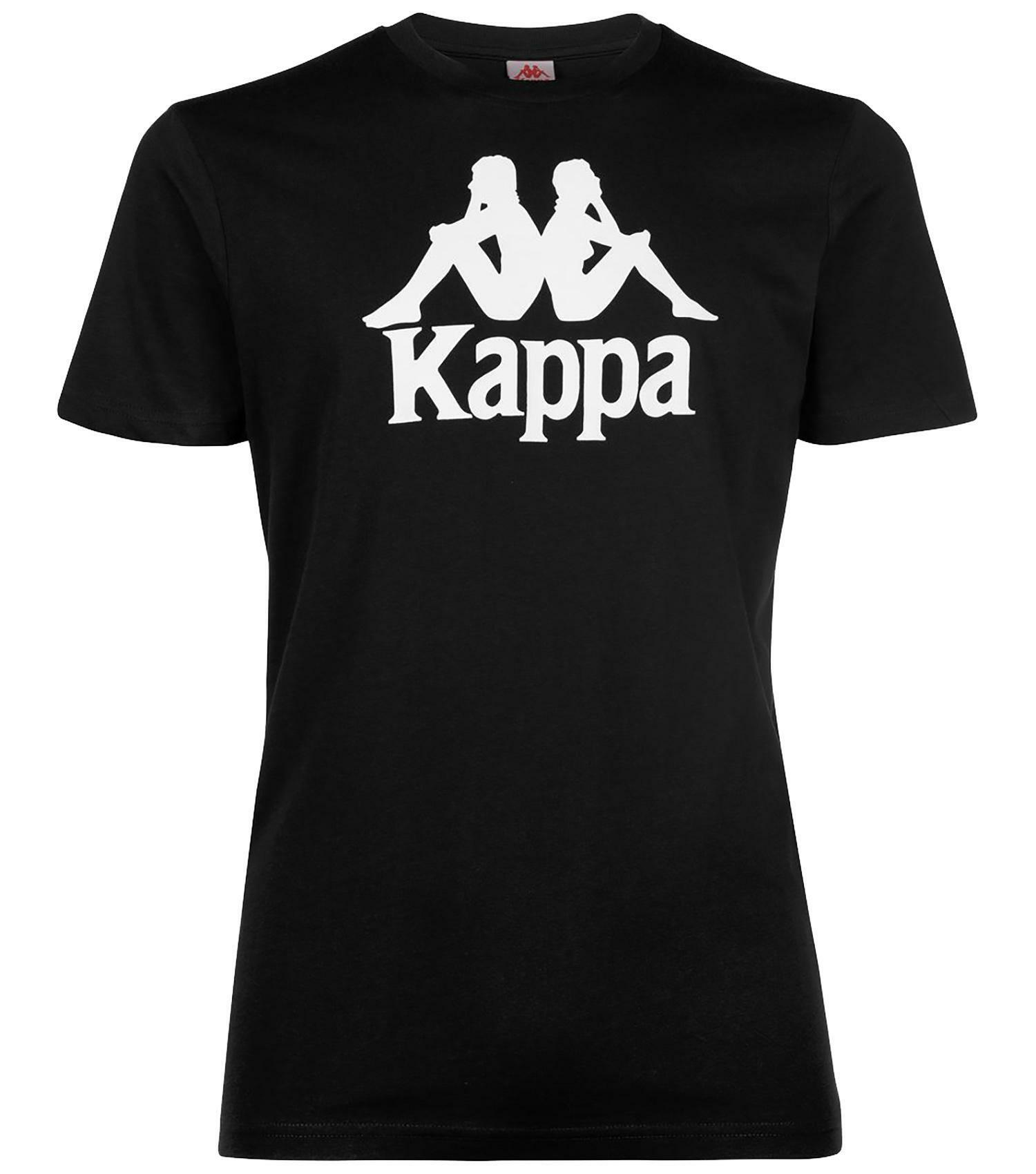 kappa kappa authentic estessi slim t-shirt bambino nera