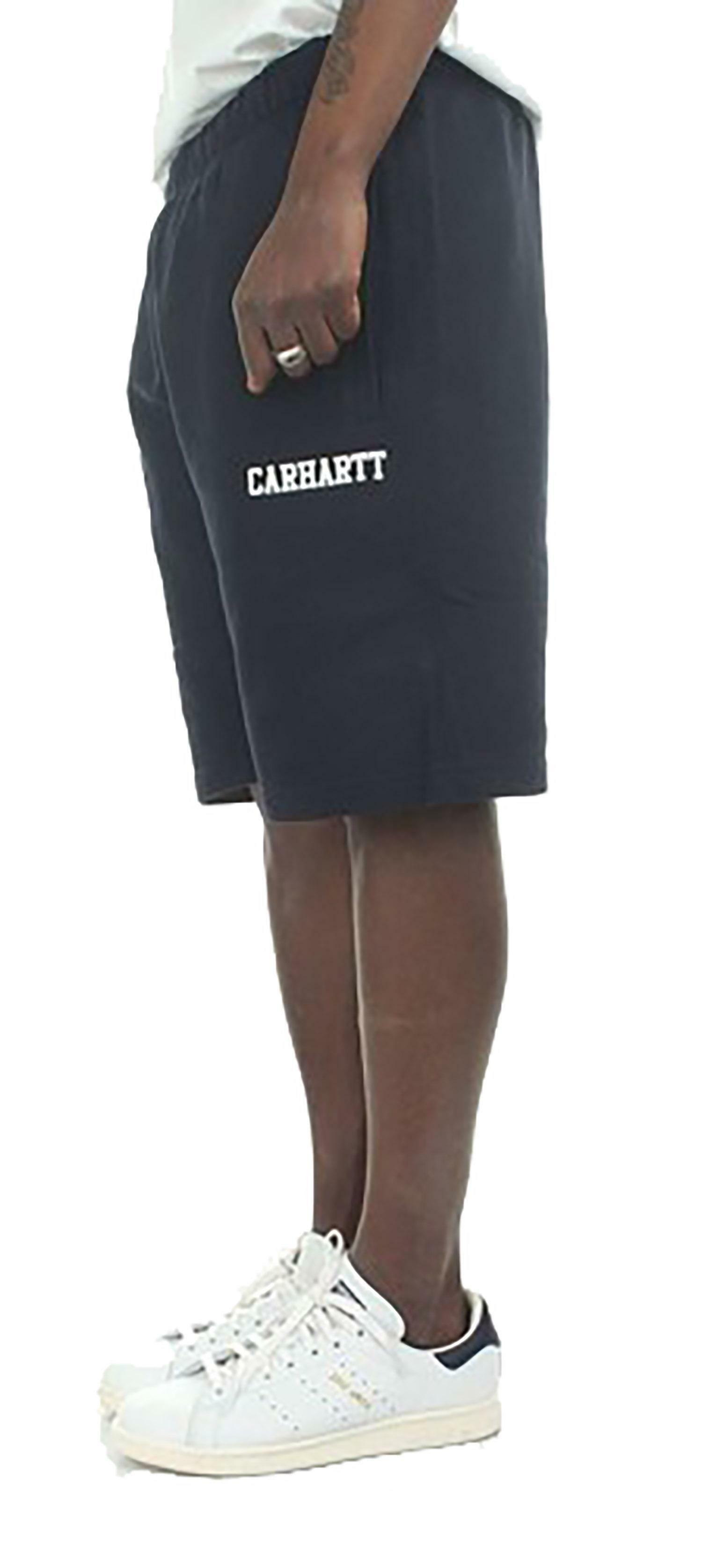 carhartt carhartt college sweat short pantaloncini uomo neri 102467337h4