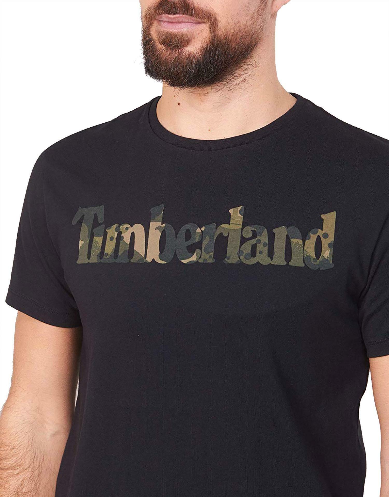timberland timberland ss kennebec river season t-shirt uomo nera tb0a1o6bi20
