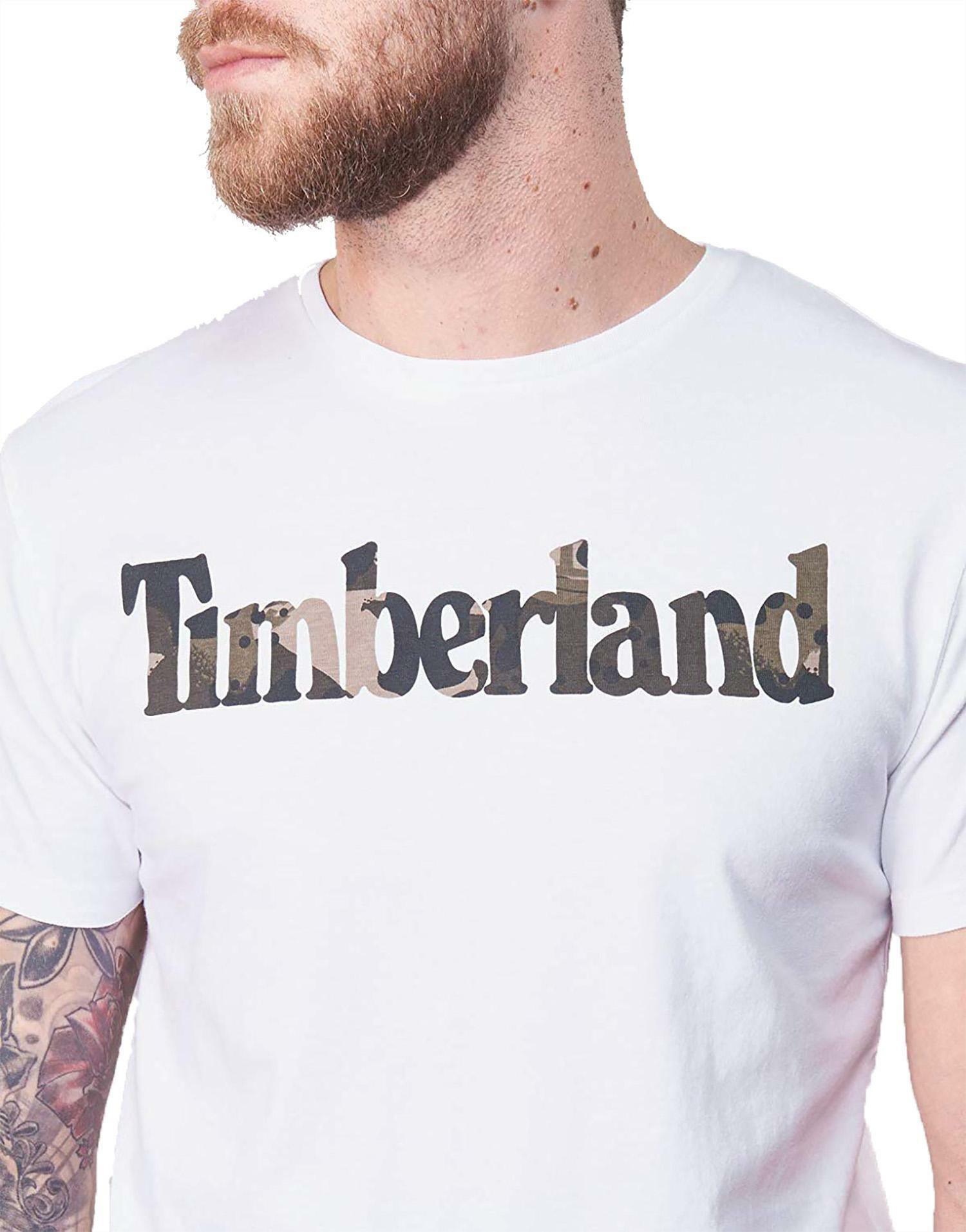 timberland timberland t-shirt uomo bianca tb0a10gbh79