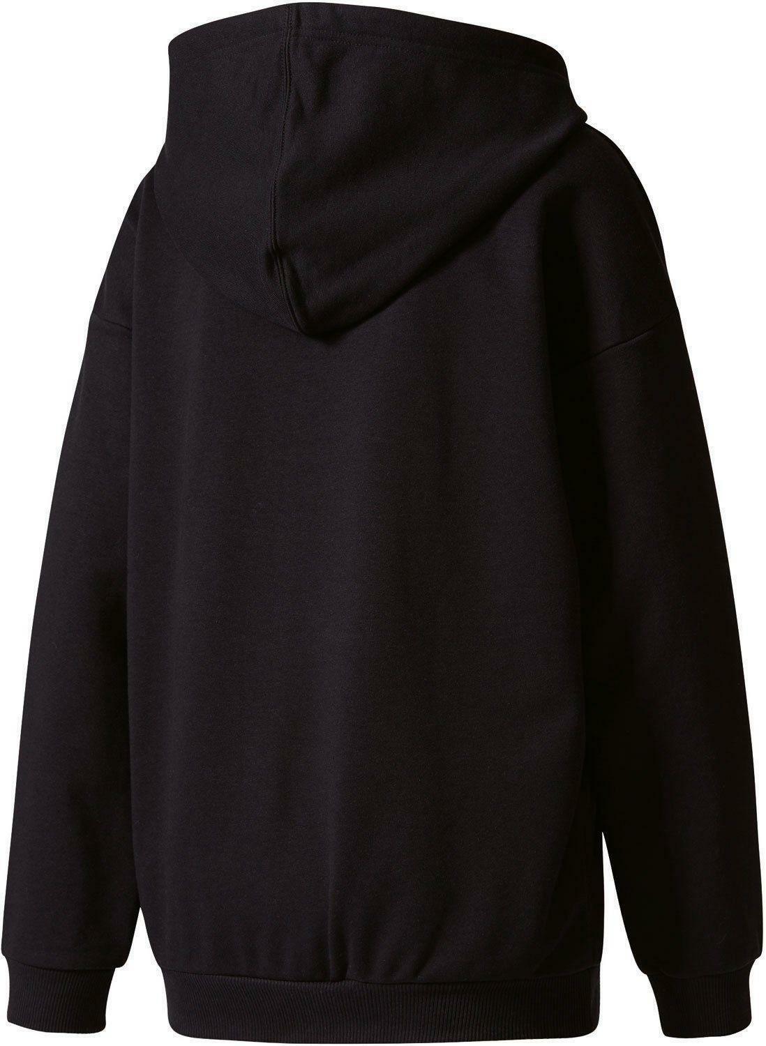 adidas adidas original trefoil hoodie felpa donna nera