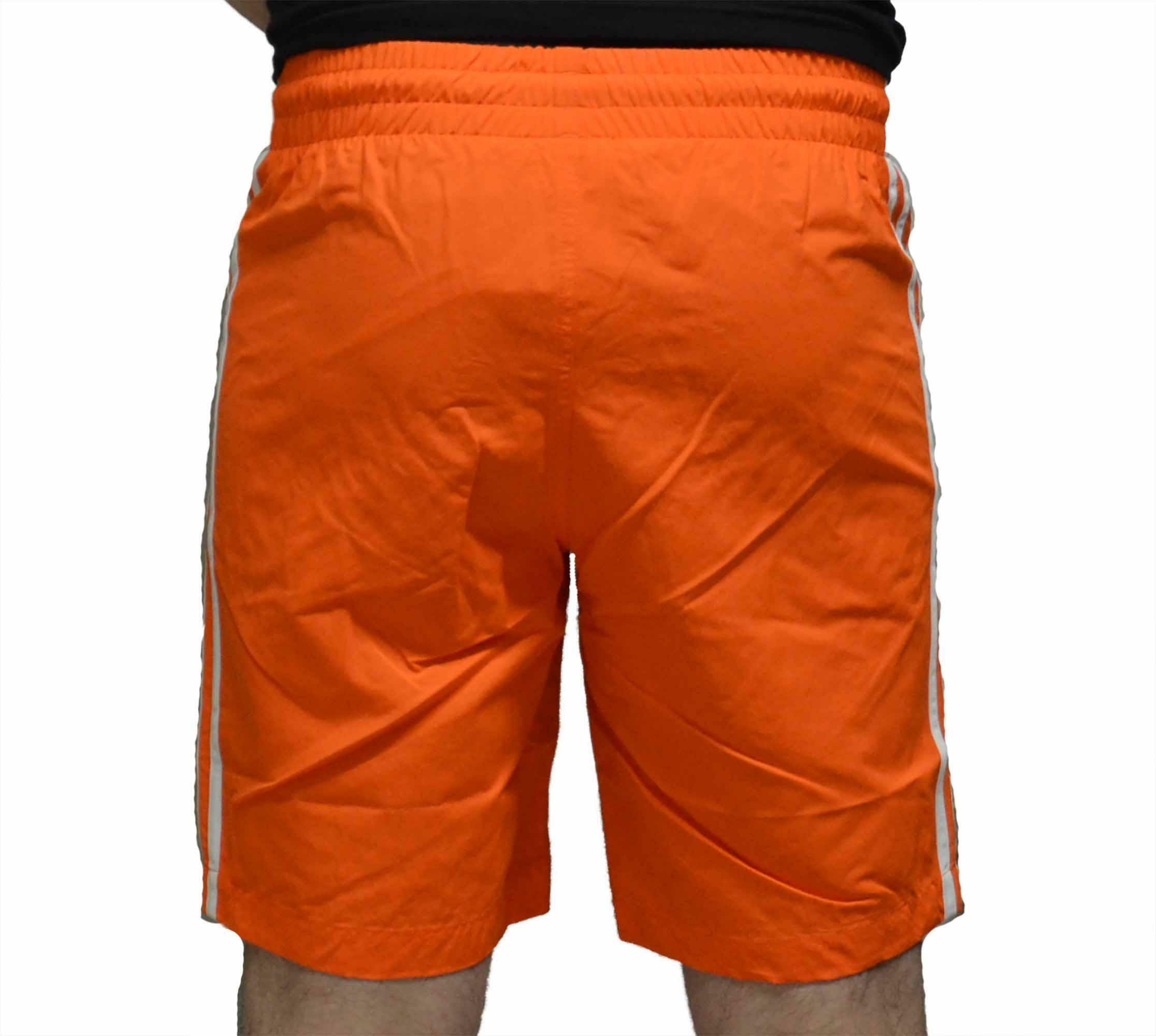 adidas adidas 3 stripes swim costume uomo arancione ej9697