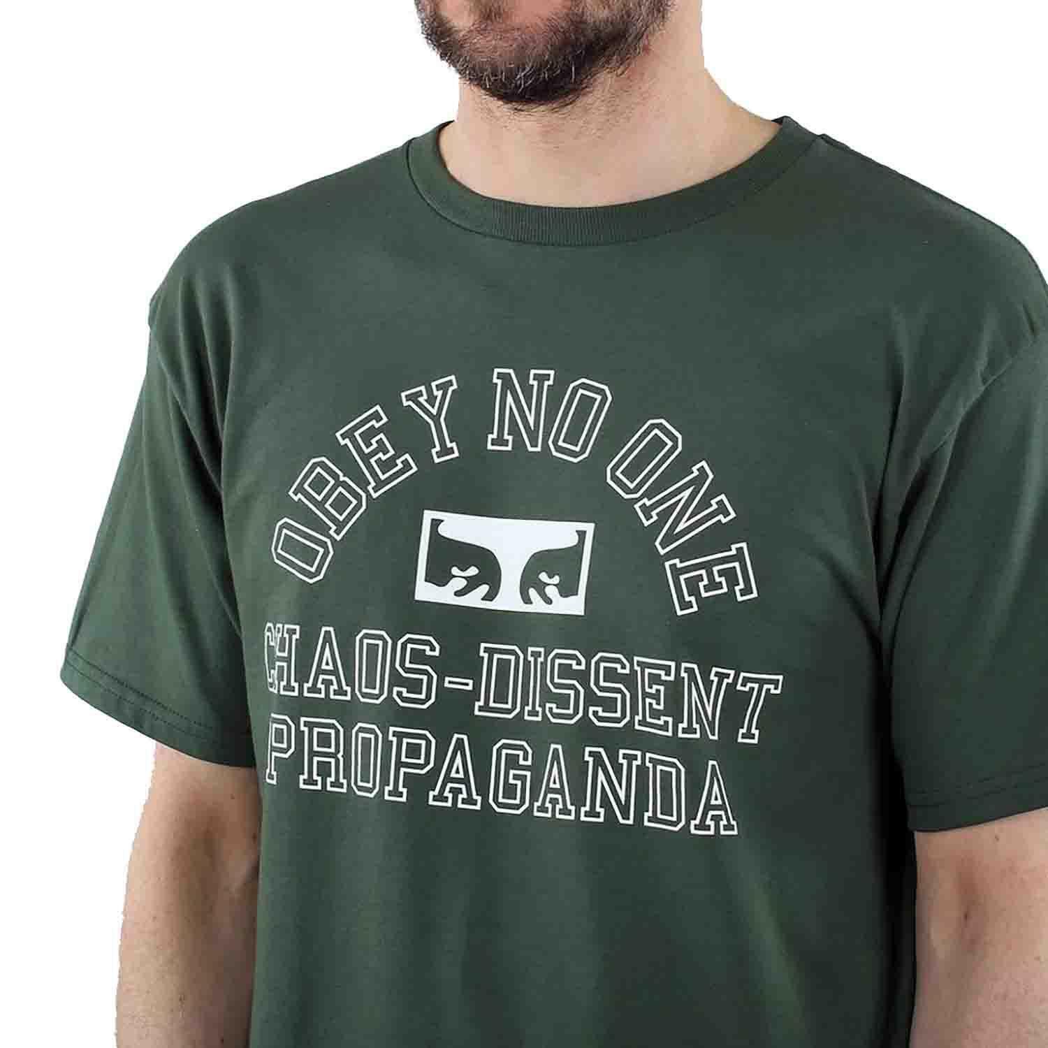 obey obey no one eyes t-shirt uomo verde 8109800