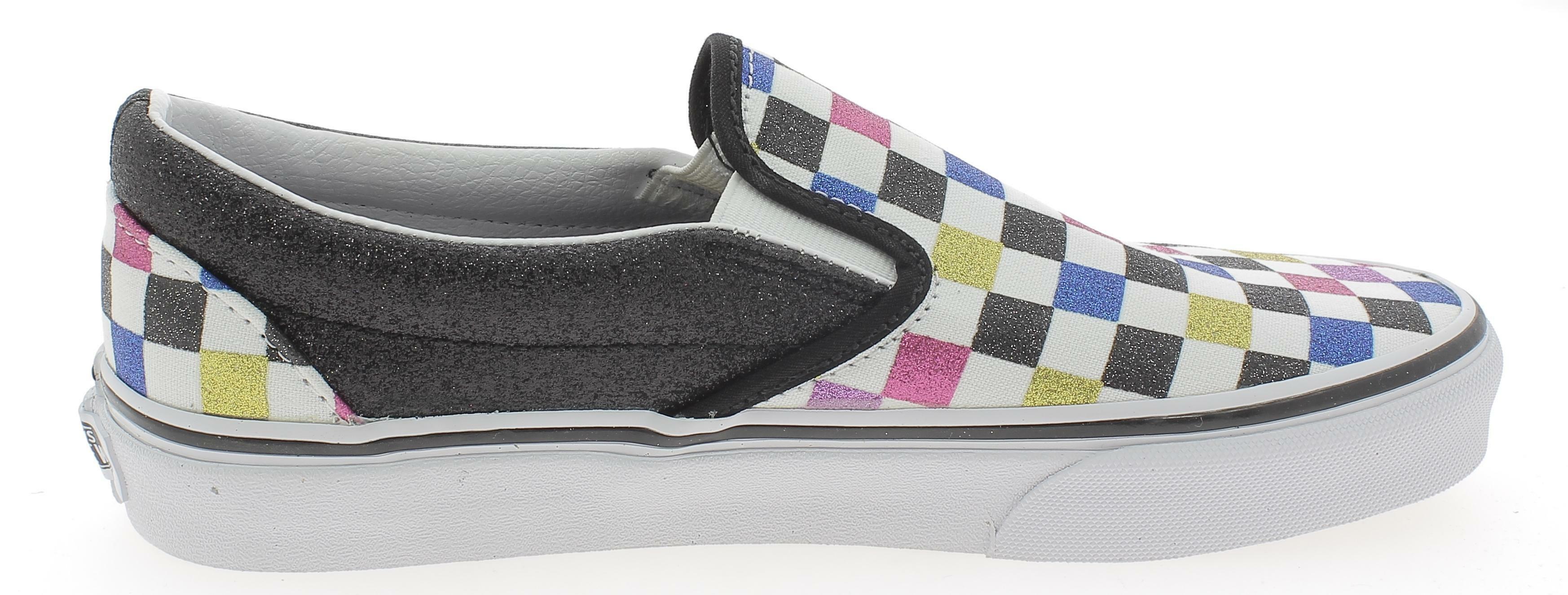 vans vans classic slip-on glitter scarpe sportive  donna multicolore vn0a4bv3v3p1