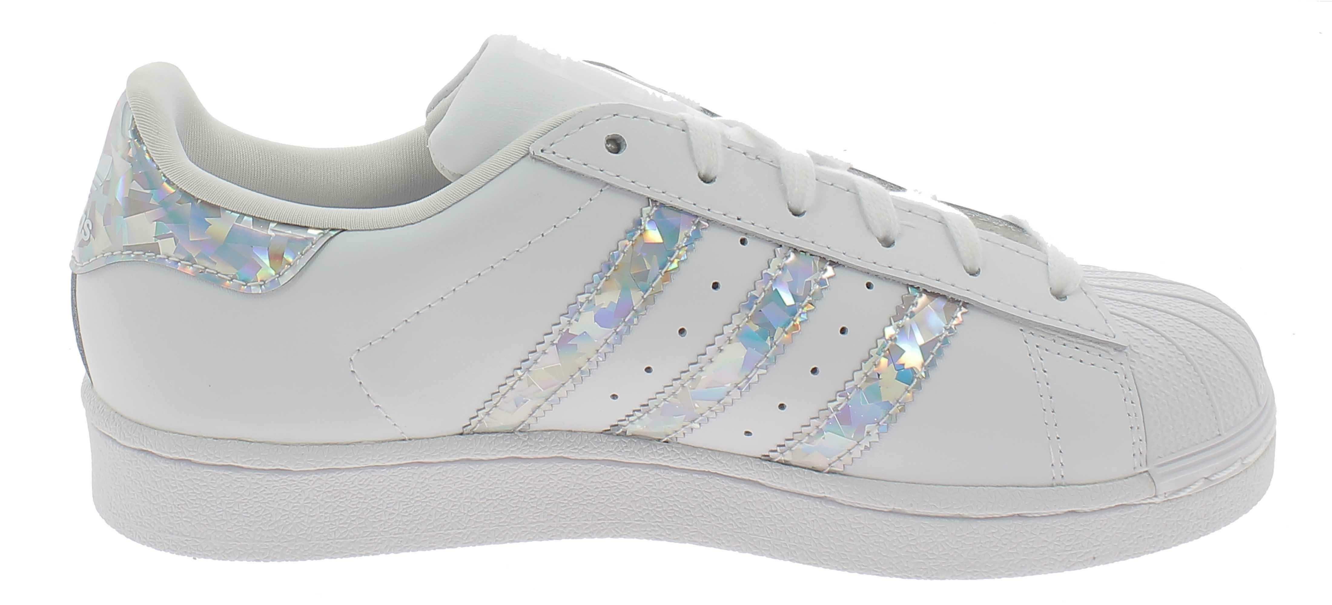 Adidas superstar j scarpe sportive donna bianche f33889