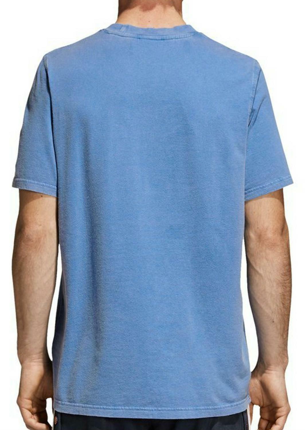 adidas originals adidas originals trefoil t-shirt uomo azzurra cw0703