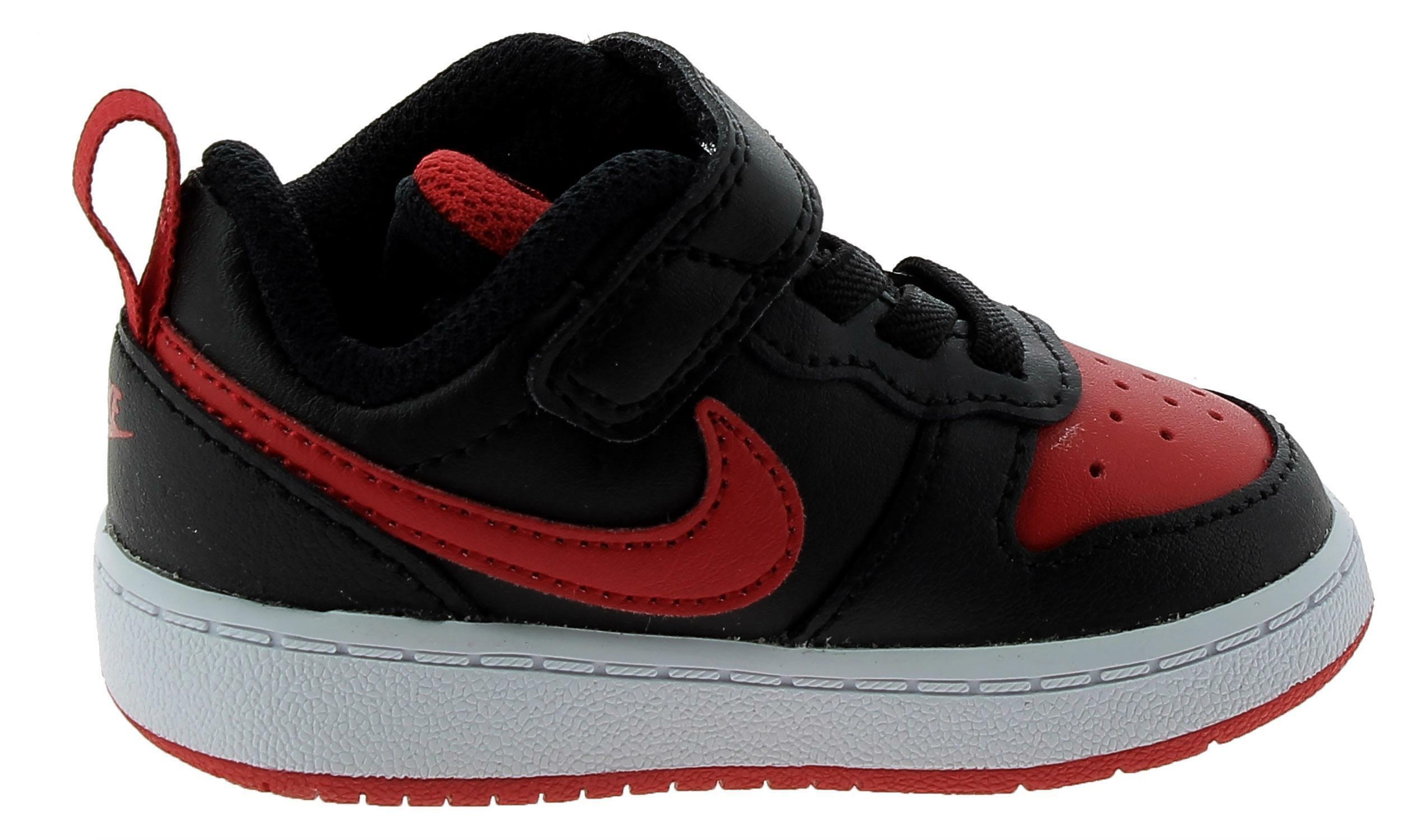 Nike court borough low 2 scarpe sportive bambino nere bq5453007