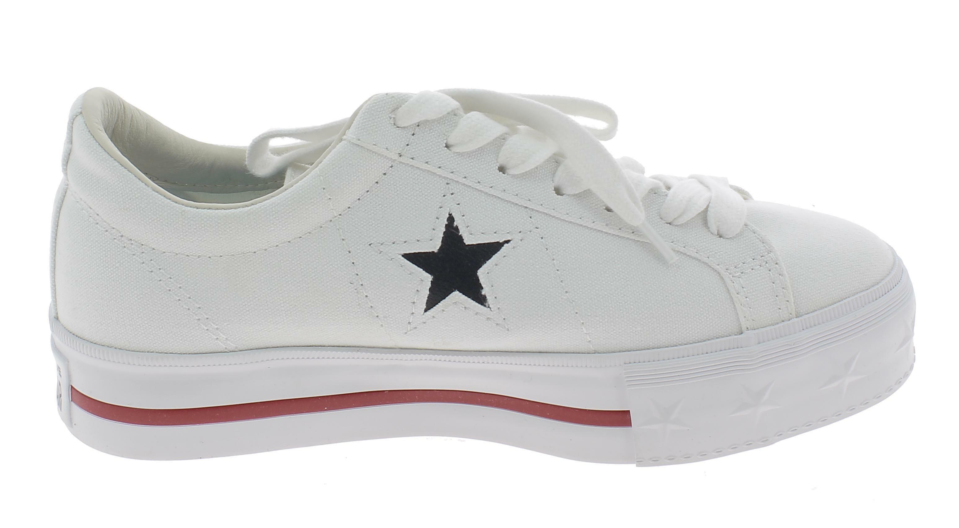 converse one star platform bianche