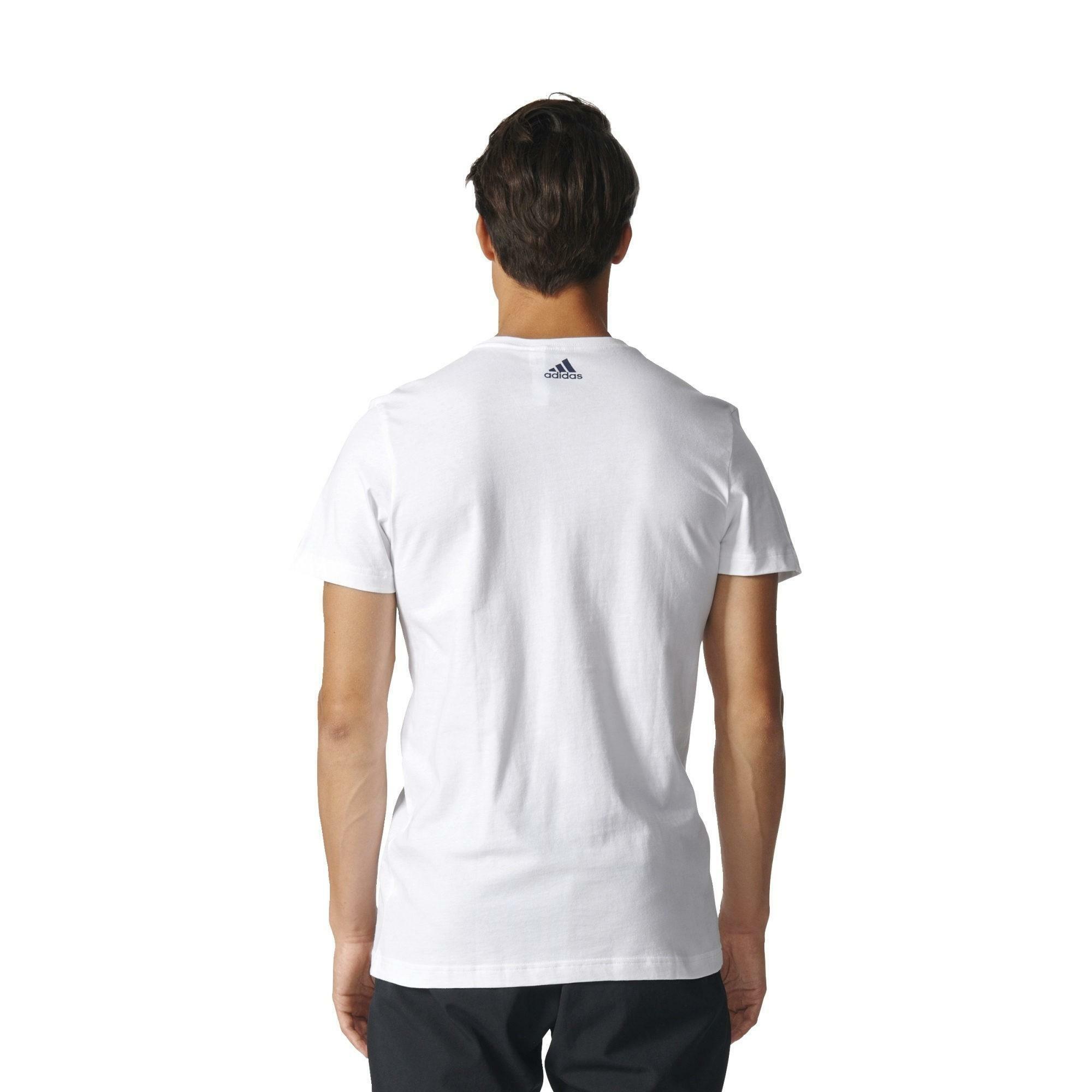 adidas adidas athletics t-shirt uomo bianca b45733
