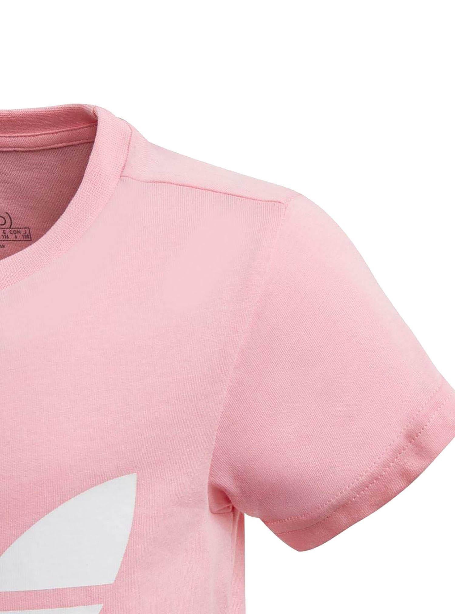 adidas adidas trefoil tee t-shirt bambina rosa dv2861