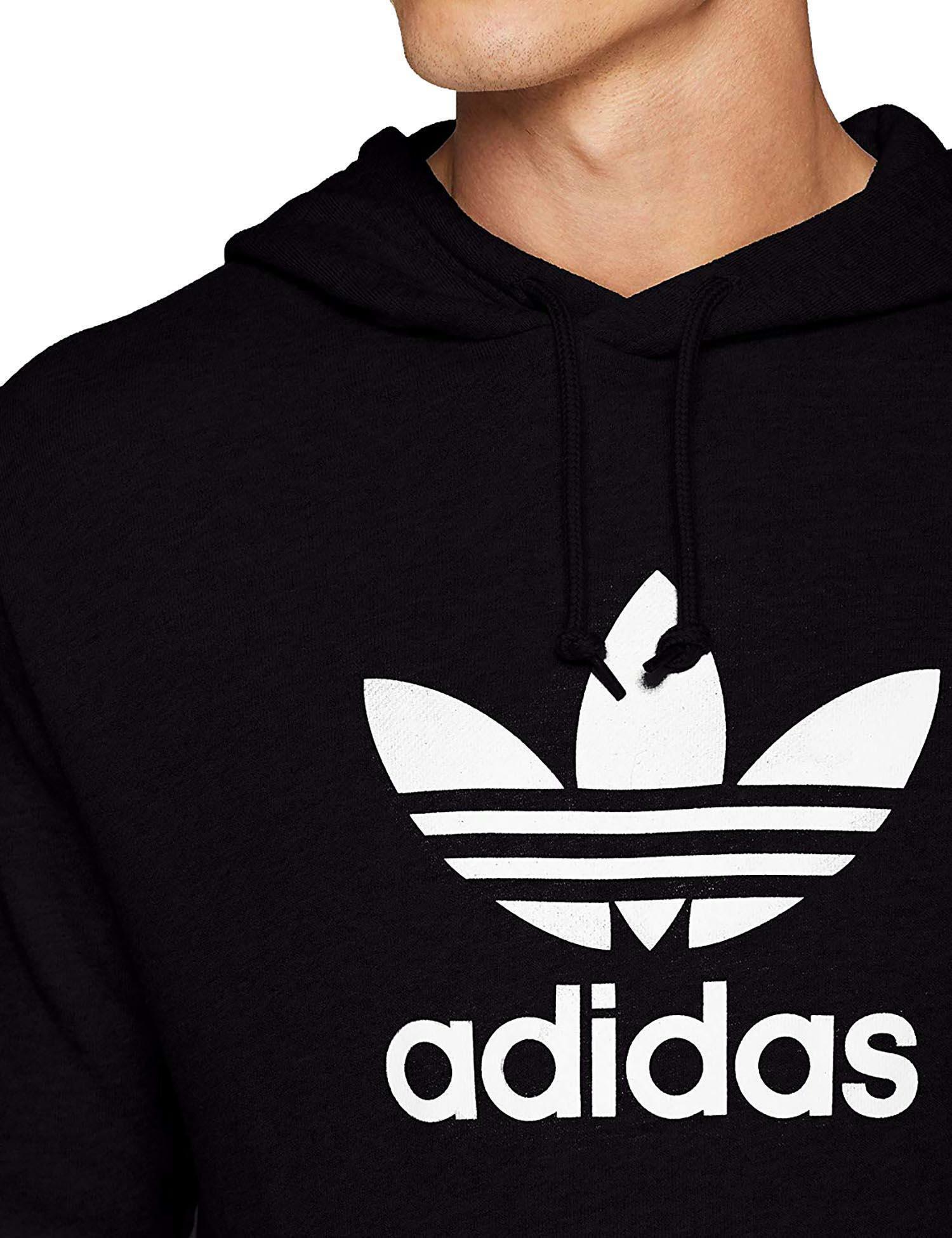 adidas originals adidas trefoil hoodie felpa uomo nera dt7964