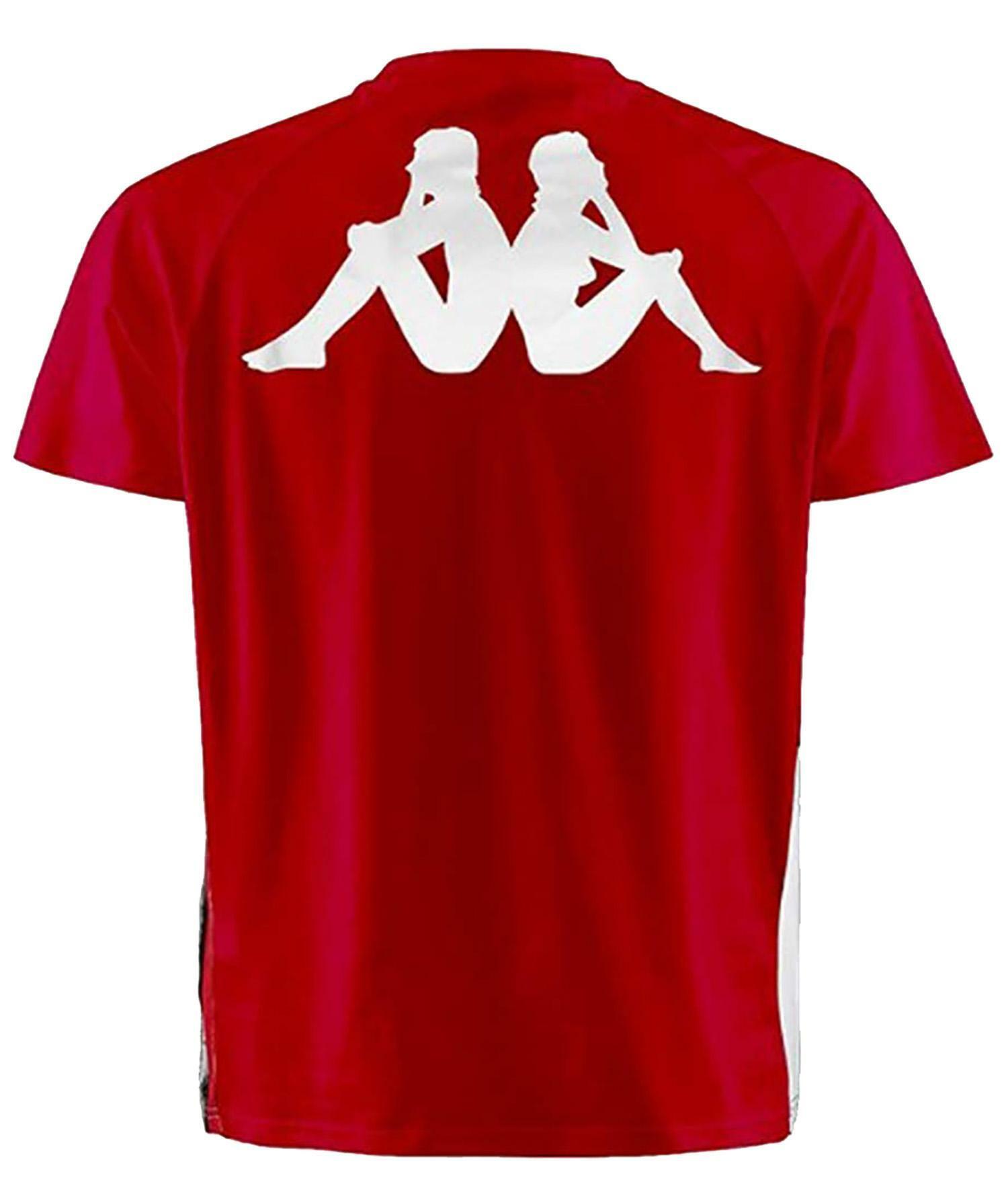 kappa kappa t-shirt uomo rossa authentic balmin 304ibg0900