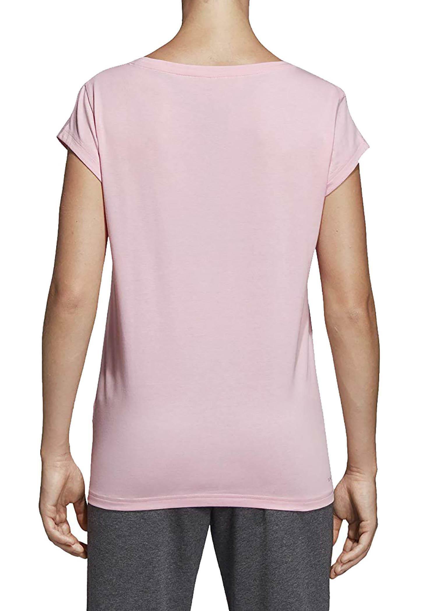 adidas adidas w e aop tee t-shirt donna rosa du0637