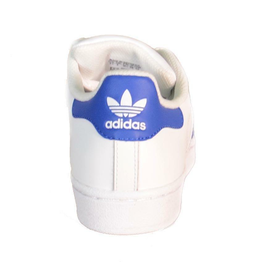 adidas adidas superstar foundation j scarpe sportive donna bianche blu s74944