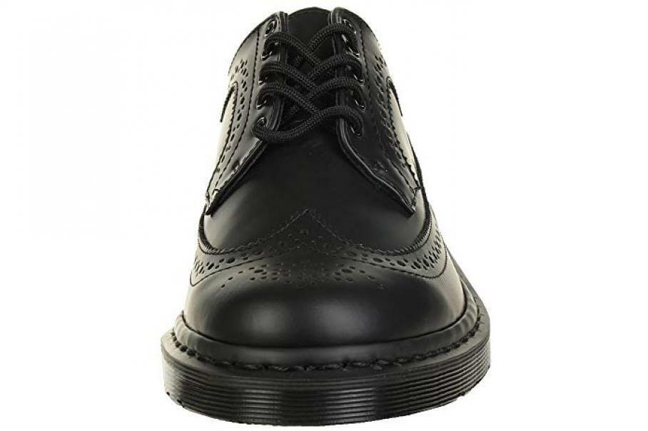 Dr Martens 3989 MONO scarpa stringata stile inglese in pelle nera suola nera