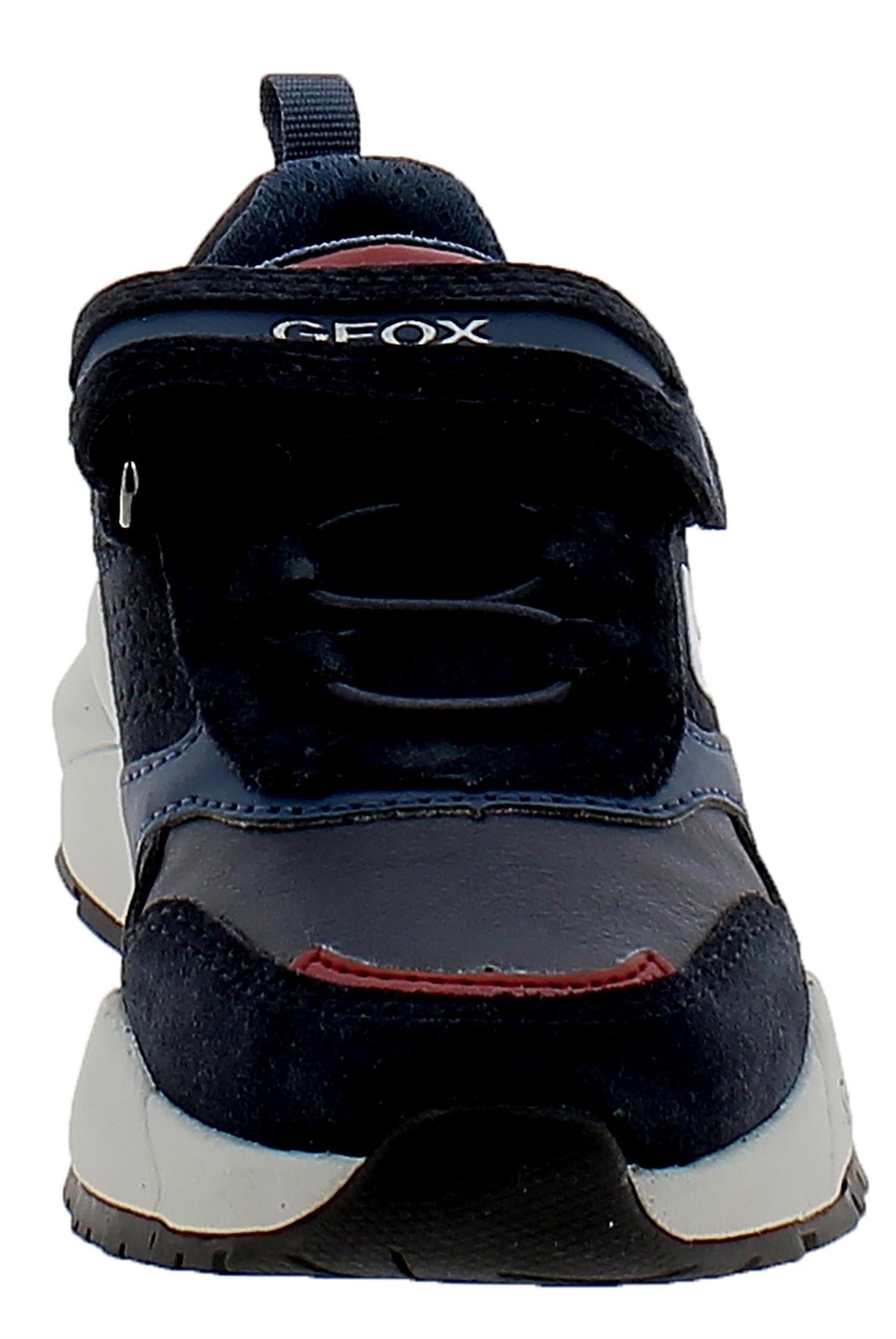 geox scarpe sportive geox j heevok j16eqa022bcc0735 bambino blu