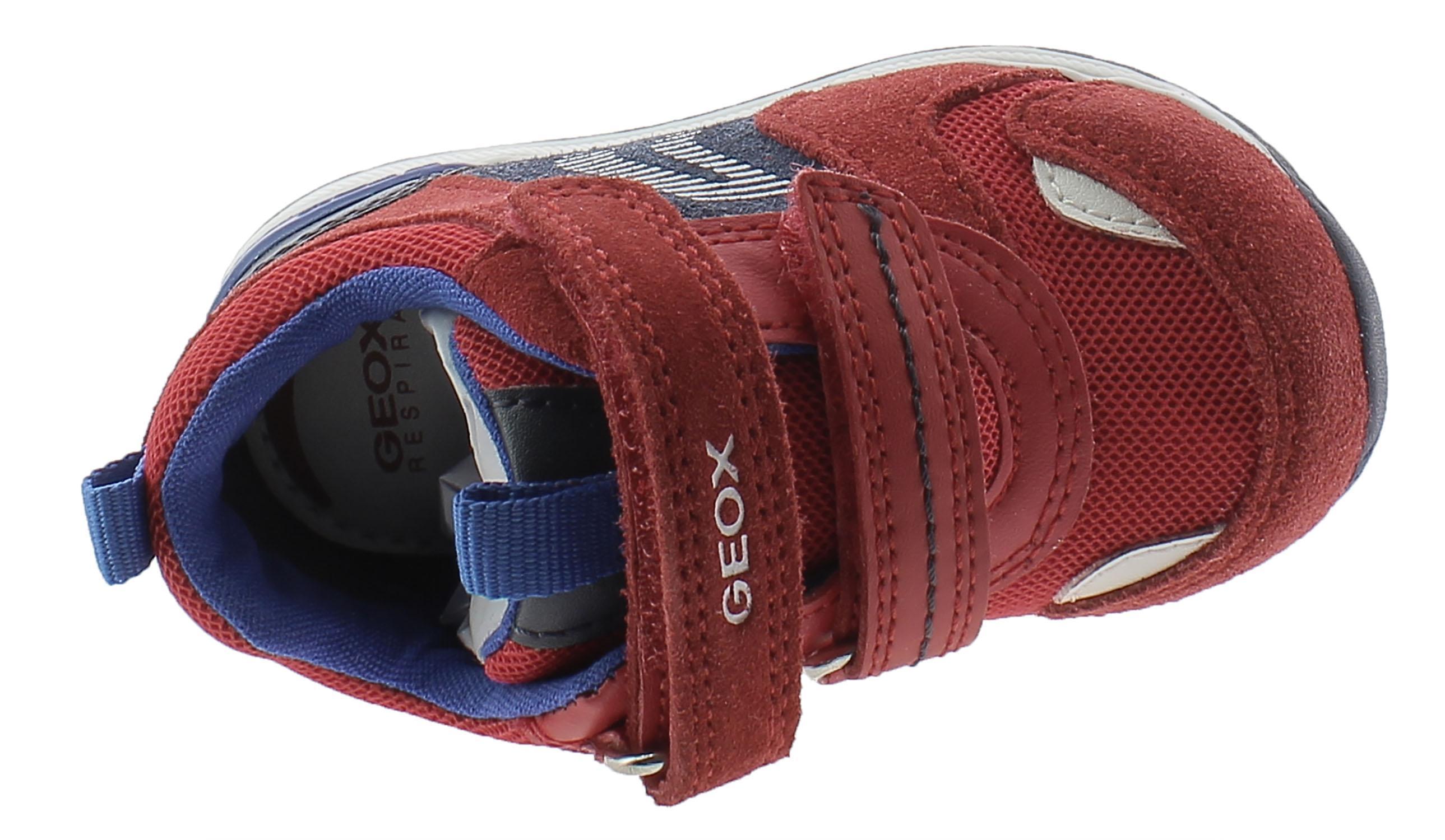geox scarpe sportive geox b rishon b b150rb02214c7217 bambino rosse