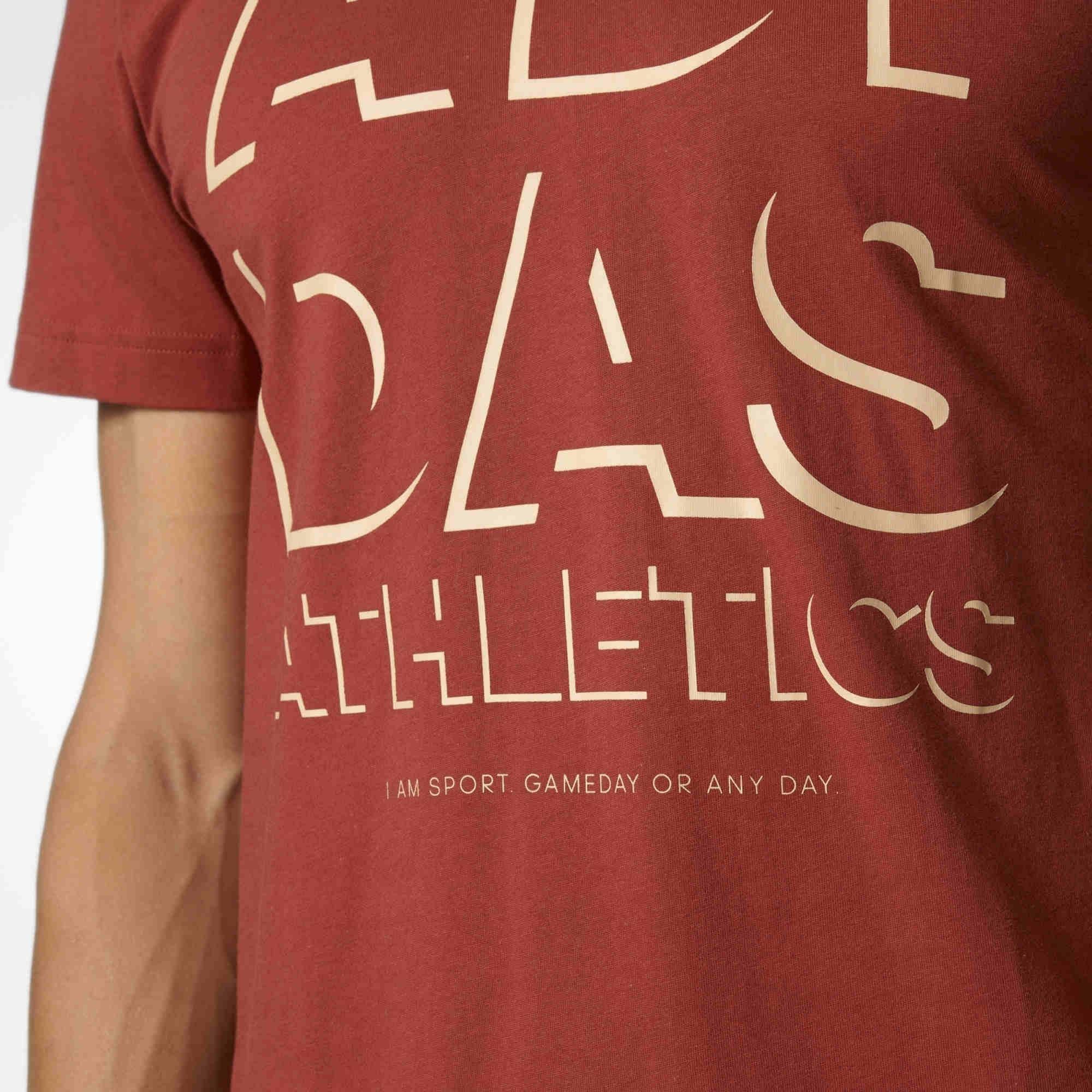 adidas adidas athletics t-shirt uomo rossa b45734