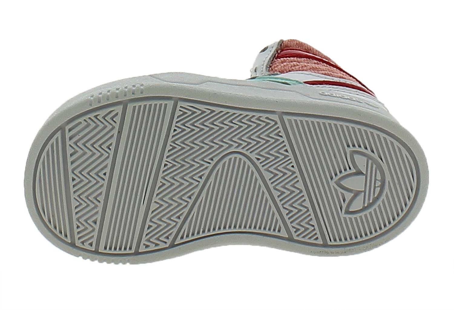 adidas originals adidas court attitude el i scarpe sportive bambina bianche pelle b24669