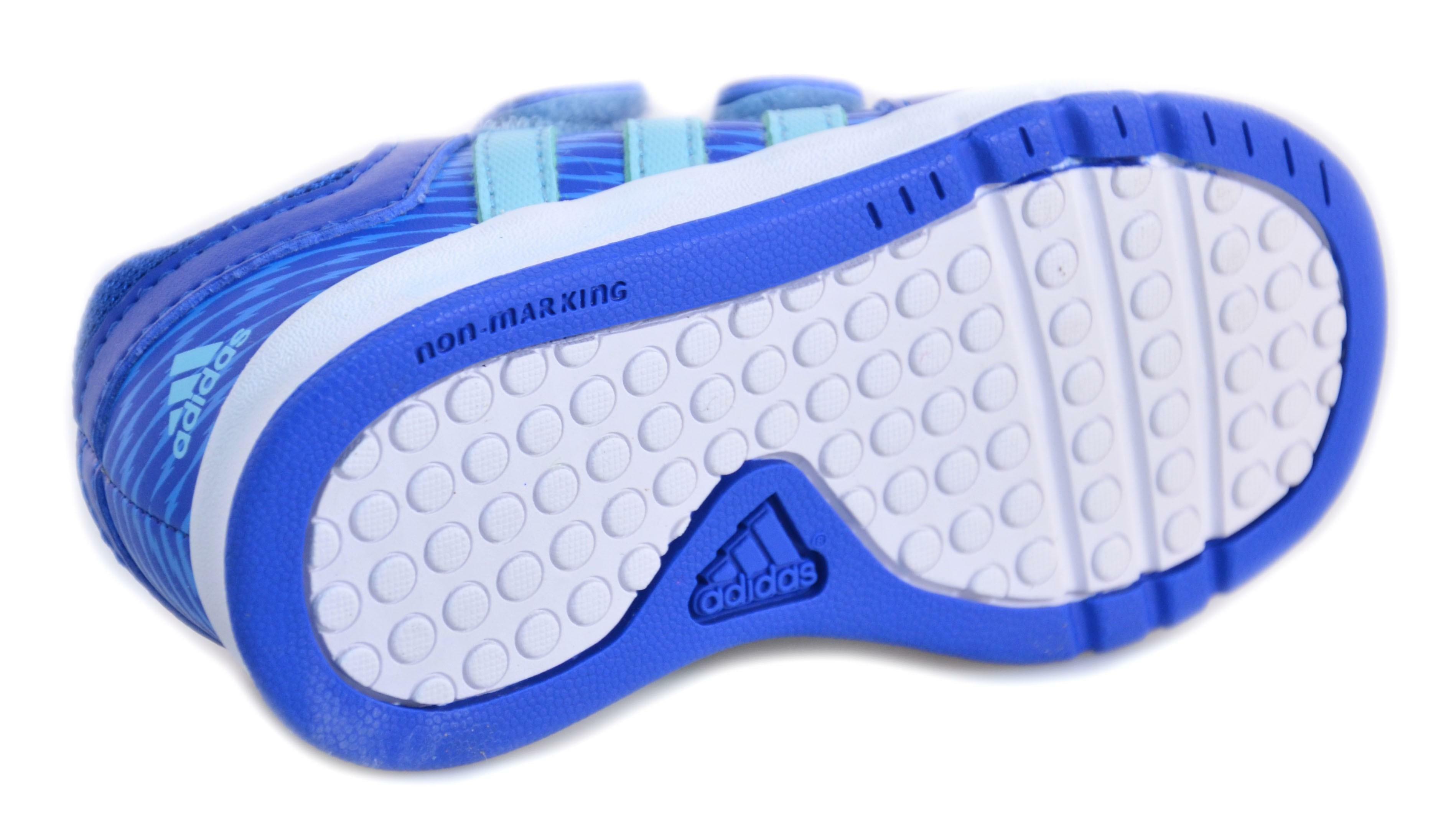 adidas adidas lk trainer 6 cf i scarpe bambino azzurre pelle strappi m20053