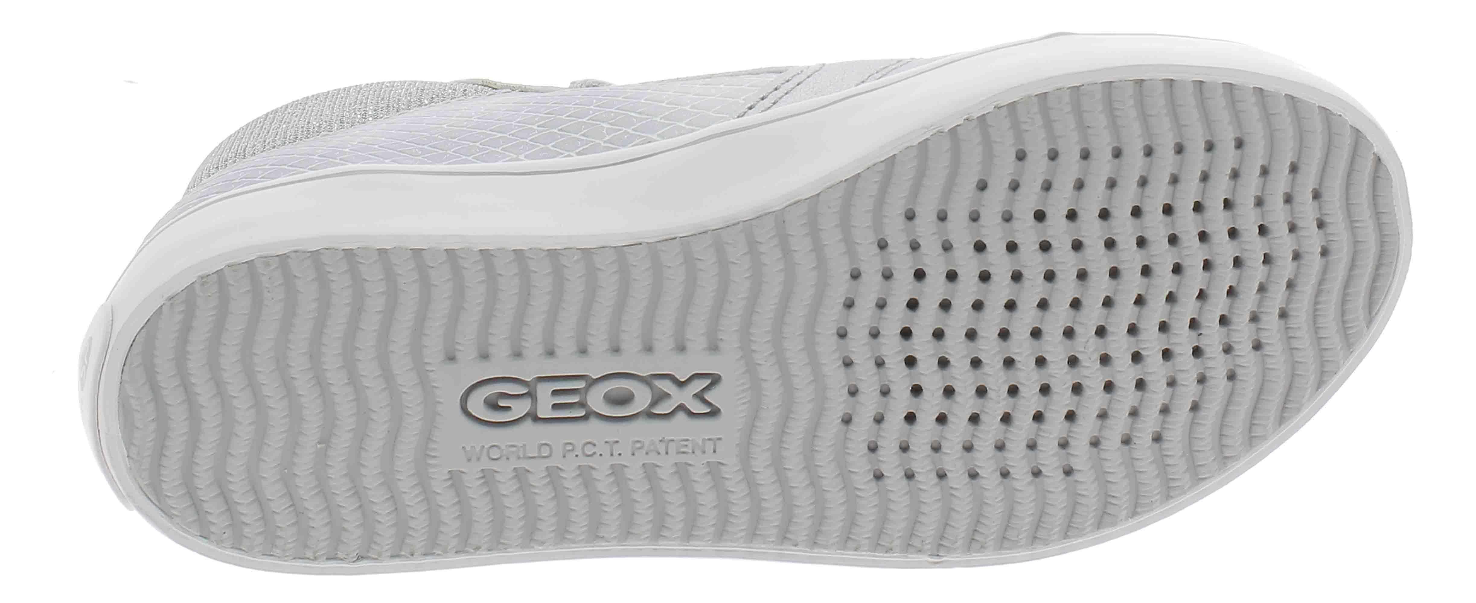 geox geox j gisli scarpe sportive bambina argento j924nec0434