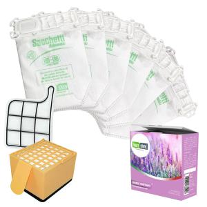 Sacchetti folletto vk 135-136 6pz + granuli profumati lavanda+ filtri compatibili